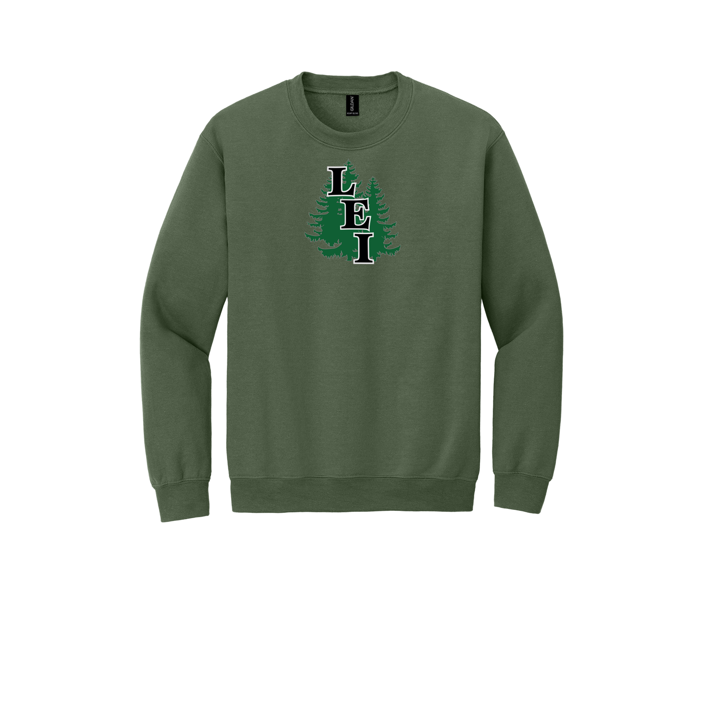 leisite-comfort-crewneck-dtf-front-18000-militarygreen-flat-front