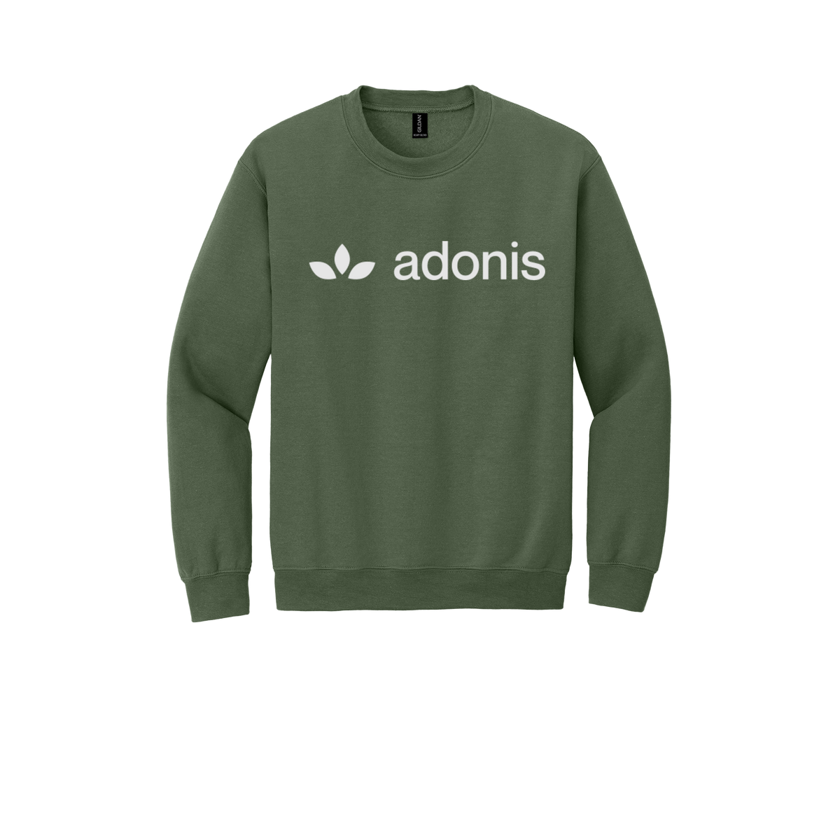 adonis-comfort-crewneck-dtf-front-18000-militarygreen-flat-front