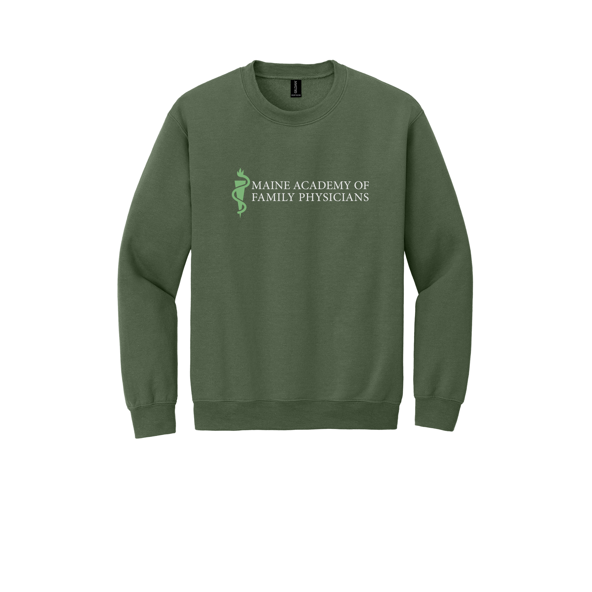 maineafp-clinic-comfort-crewneck-dtf-front-18000-militarygreen-flat-front