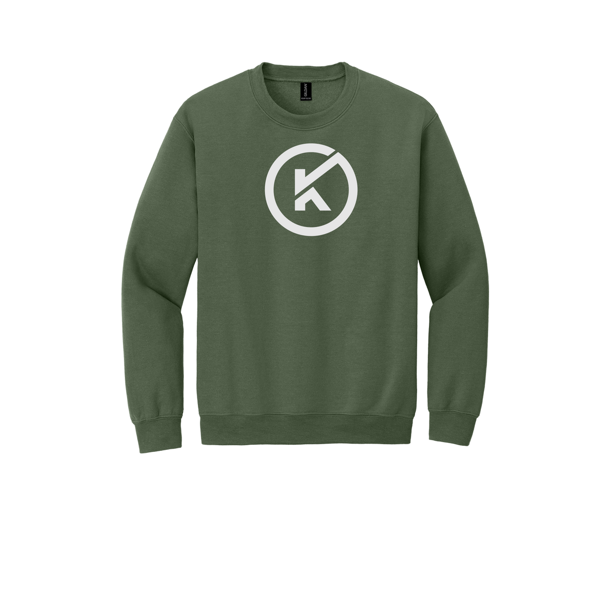kitmanlabs-comfort-crewneck-dtf-front-18000-militarygreen-flat-front