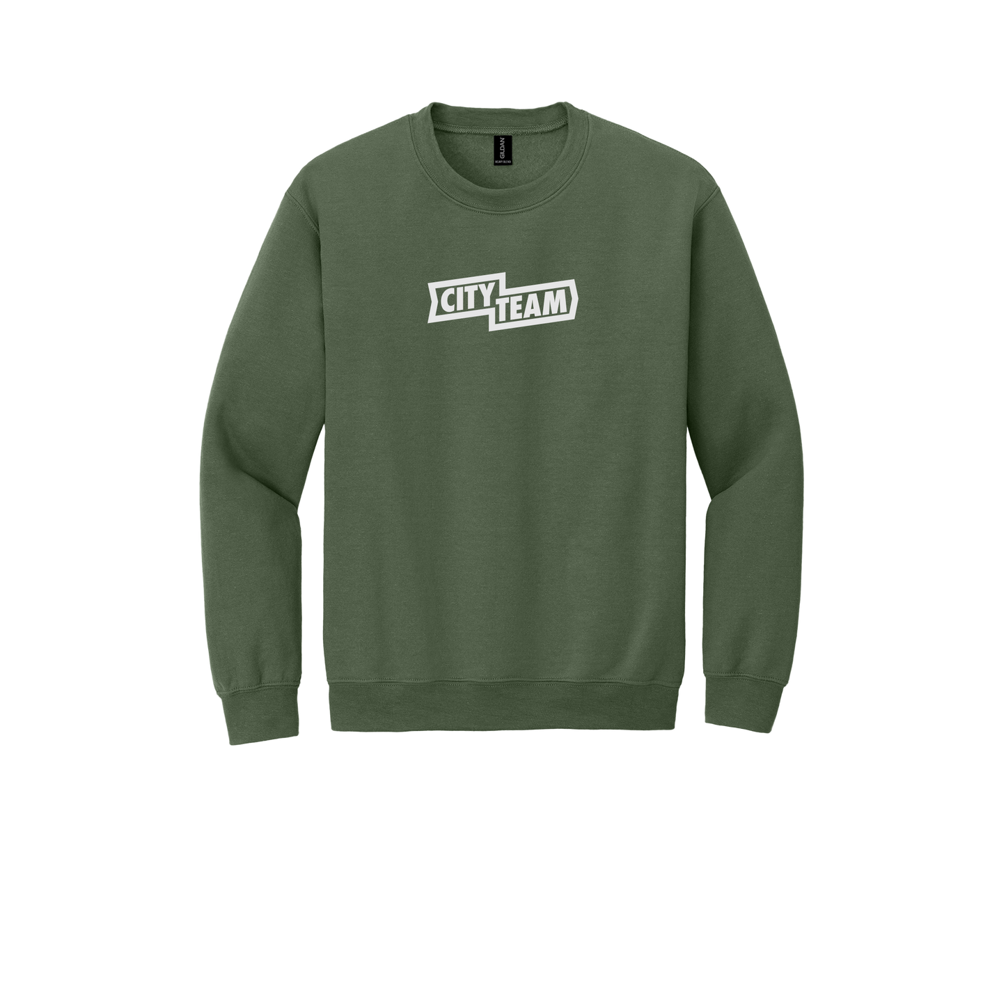cityteam-comfort-crewneck-dtf-front-18000-militarygreen-flat-front
