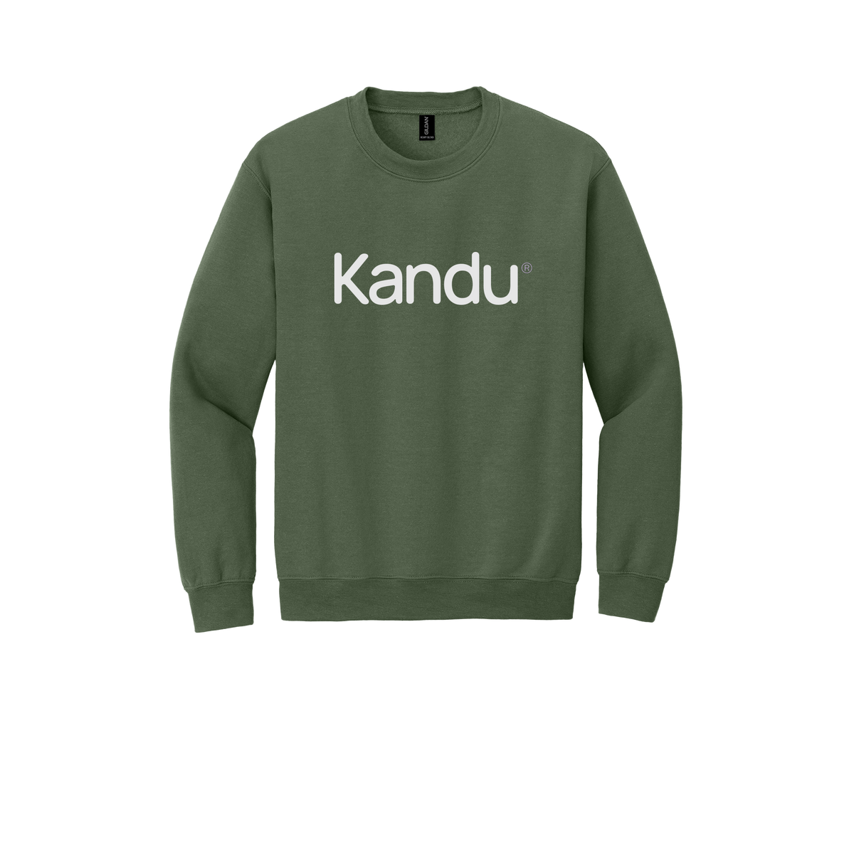kandu-clinic-comfort-crewneck-dtf-front-18000-militarygreen-flat-front
