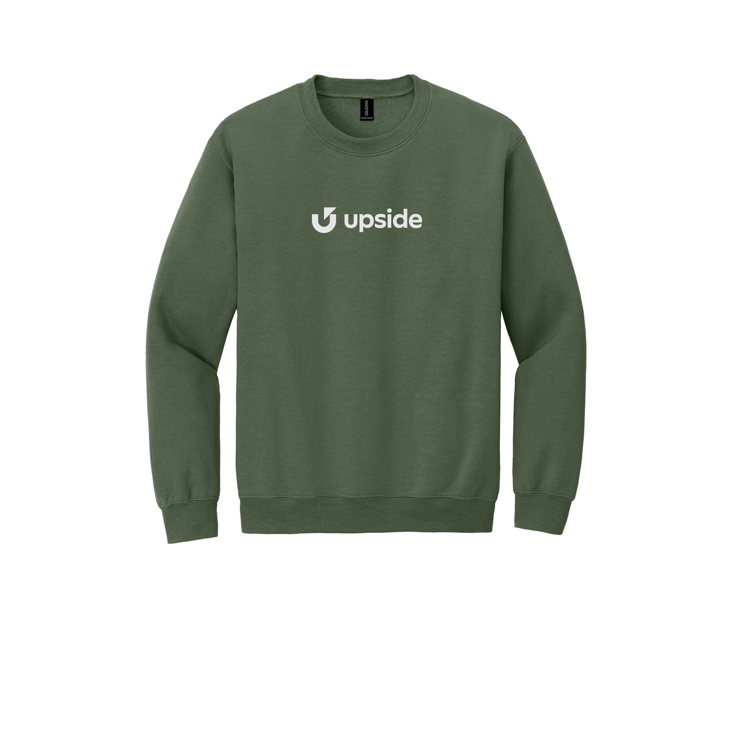 upside-comfort-crewneck-dtf-front-18000-militarygreen-flat-front