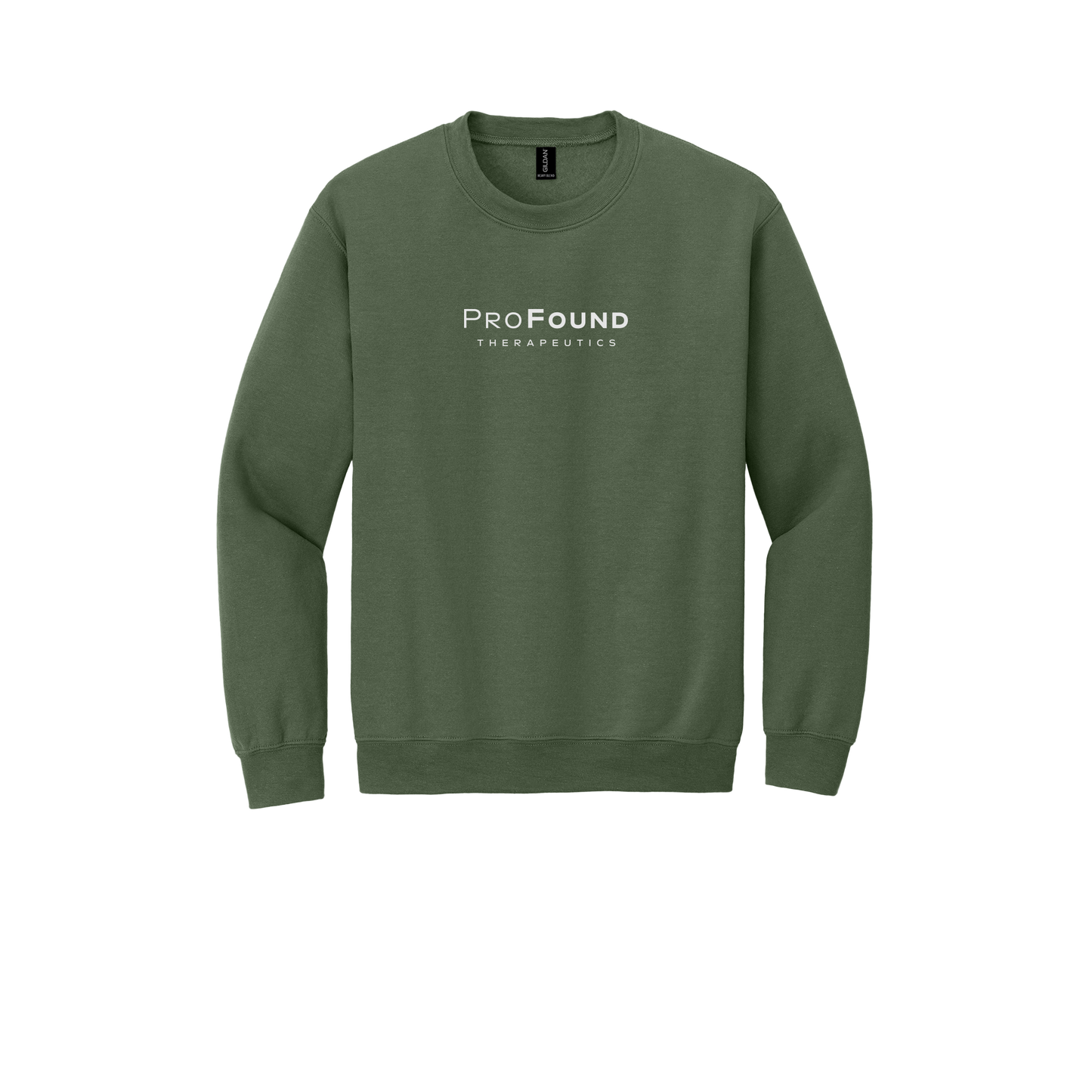profoundtx-comfort-crewneck-dtf-front-18000-militarygreen-flat-front