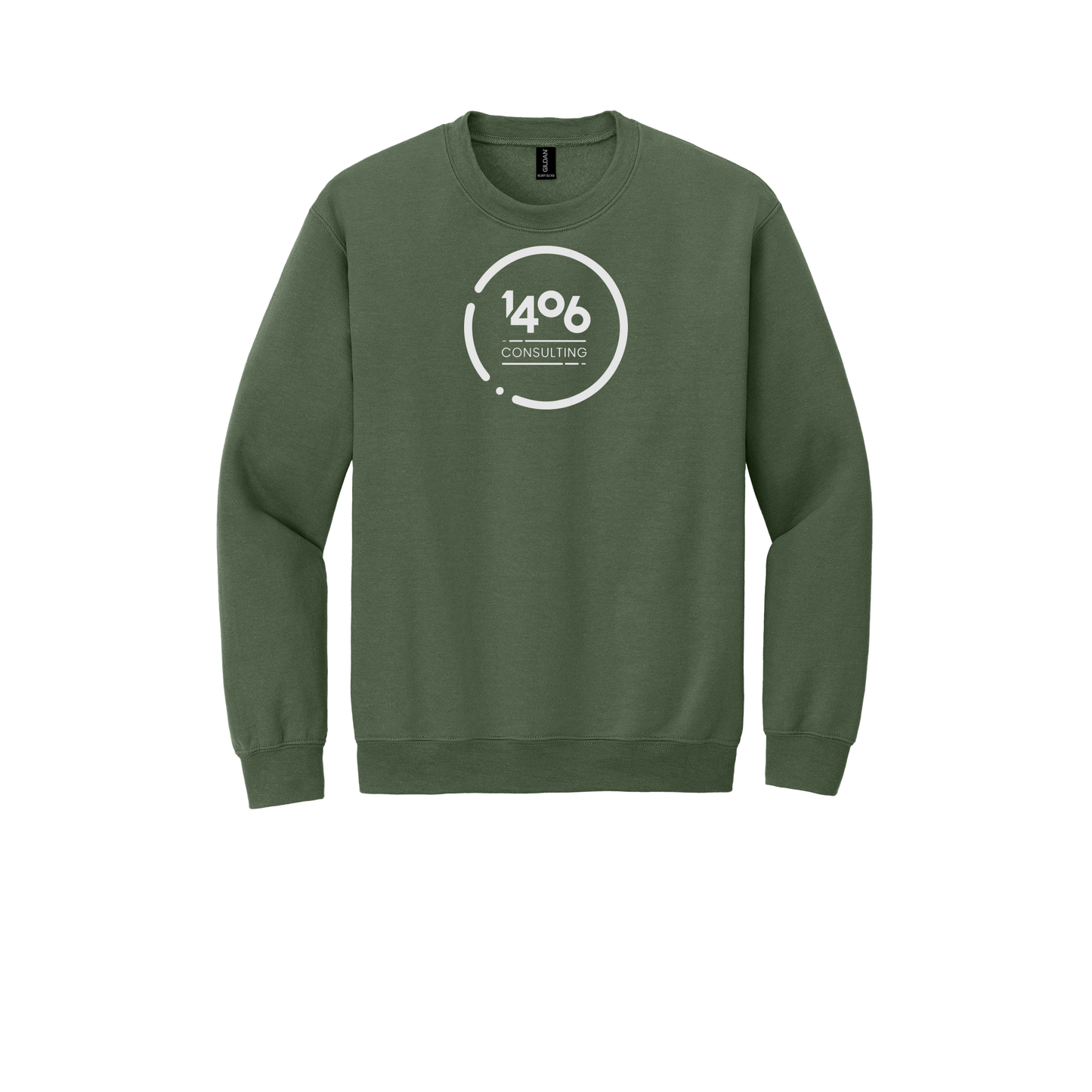 1406consulting-comfort-crewneck-dtf-front-18000-militarygreen-flat-front
