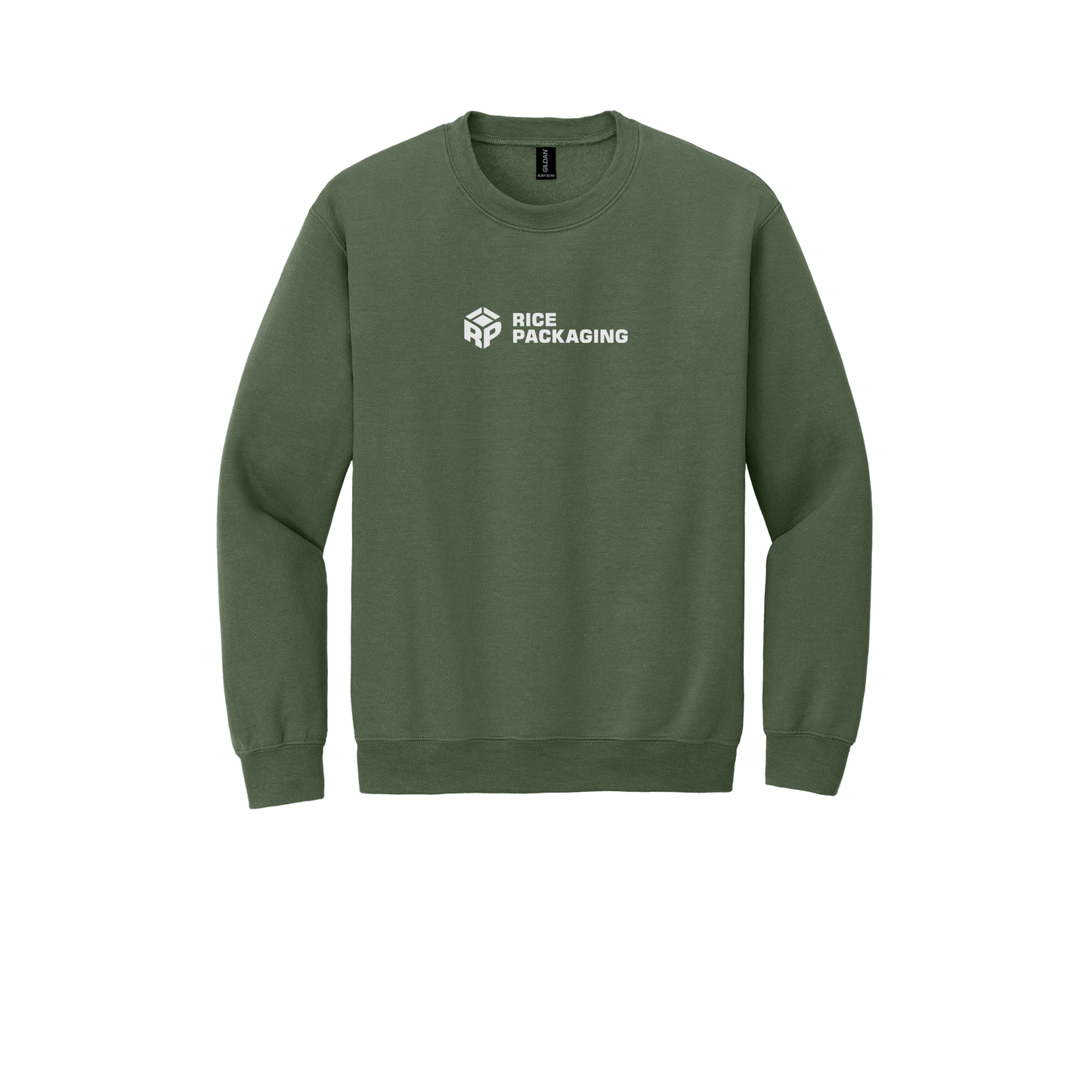 ricepackaging-comfort-crewneck-dtf-front-18000-militarygreen-flat-front