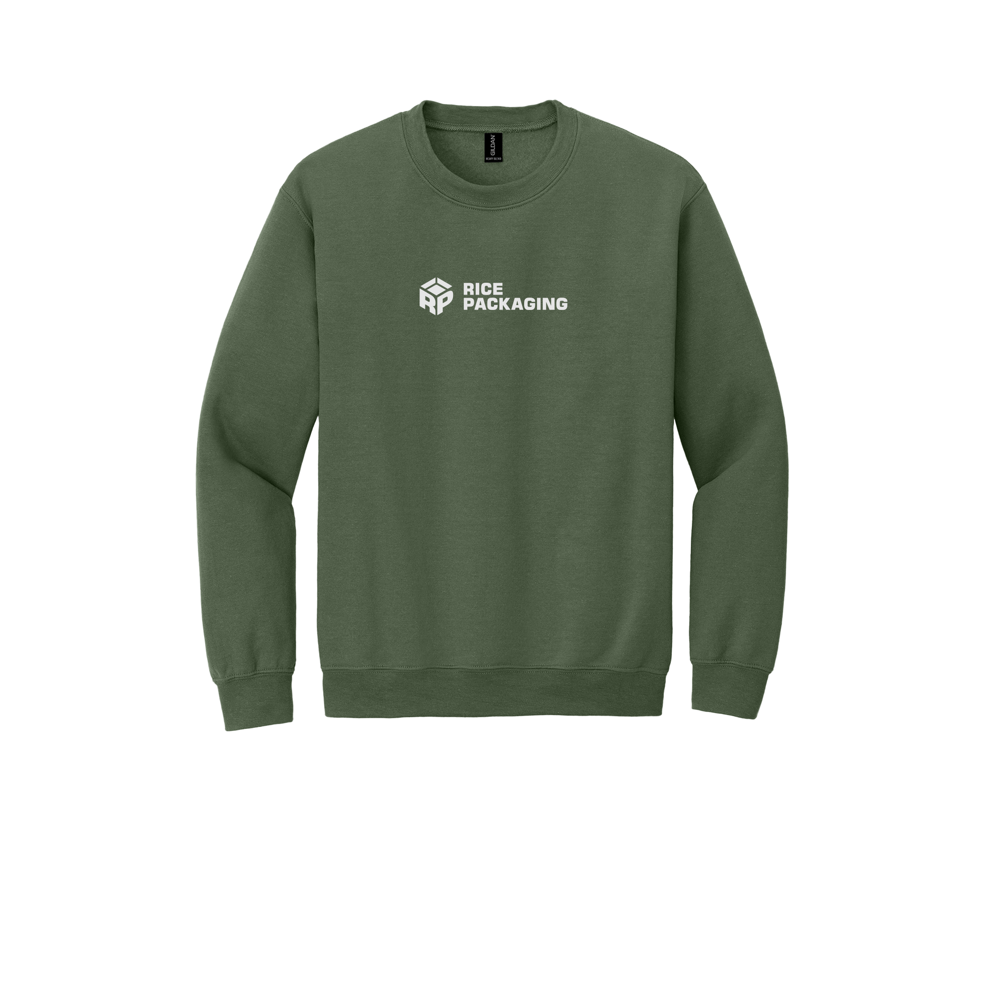 ricepackaging-comfort-crewneck-dtf-front-18000-militarygreen-flat-front