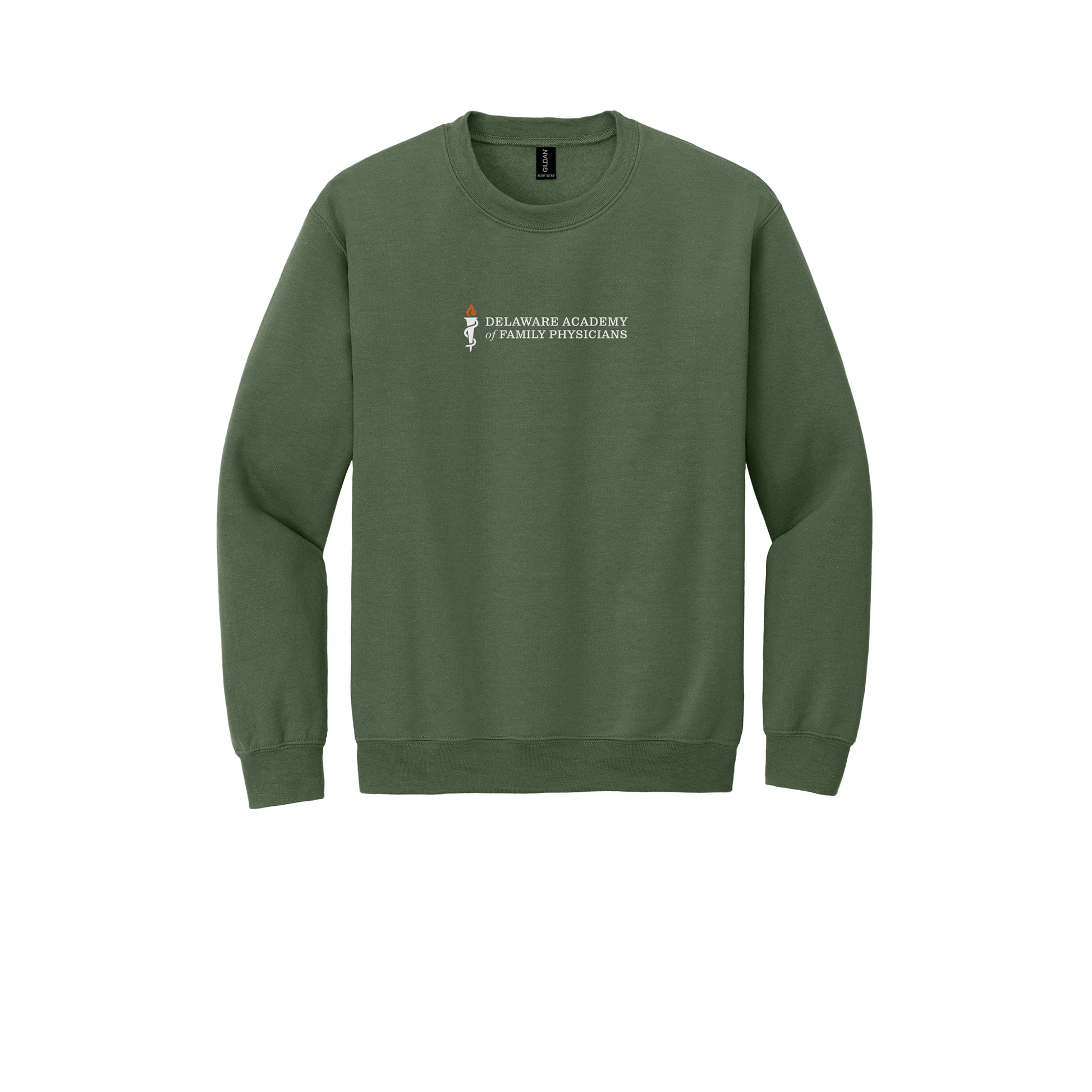 delfamdoc-clinic-comfort-crewneck-dtf-front-18000-militarygreen-flat-front