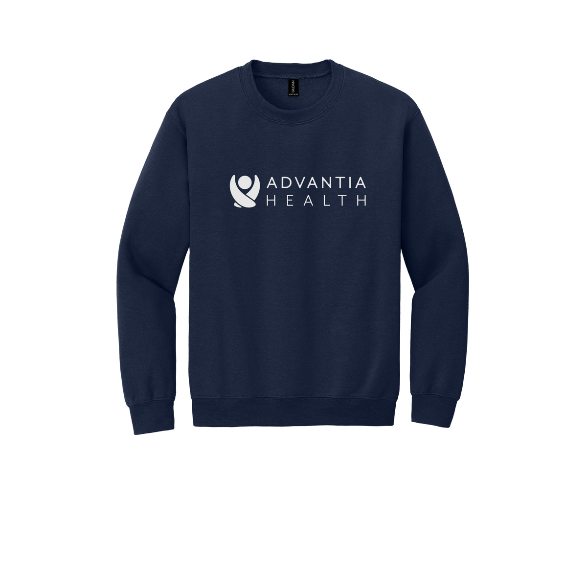 advantiahealth-clinic-comfort-crewneck-dtf-front-18000-navy-flat-front