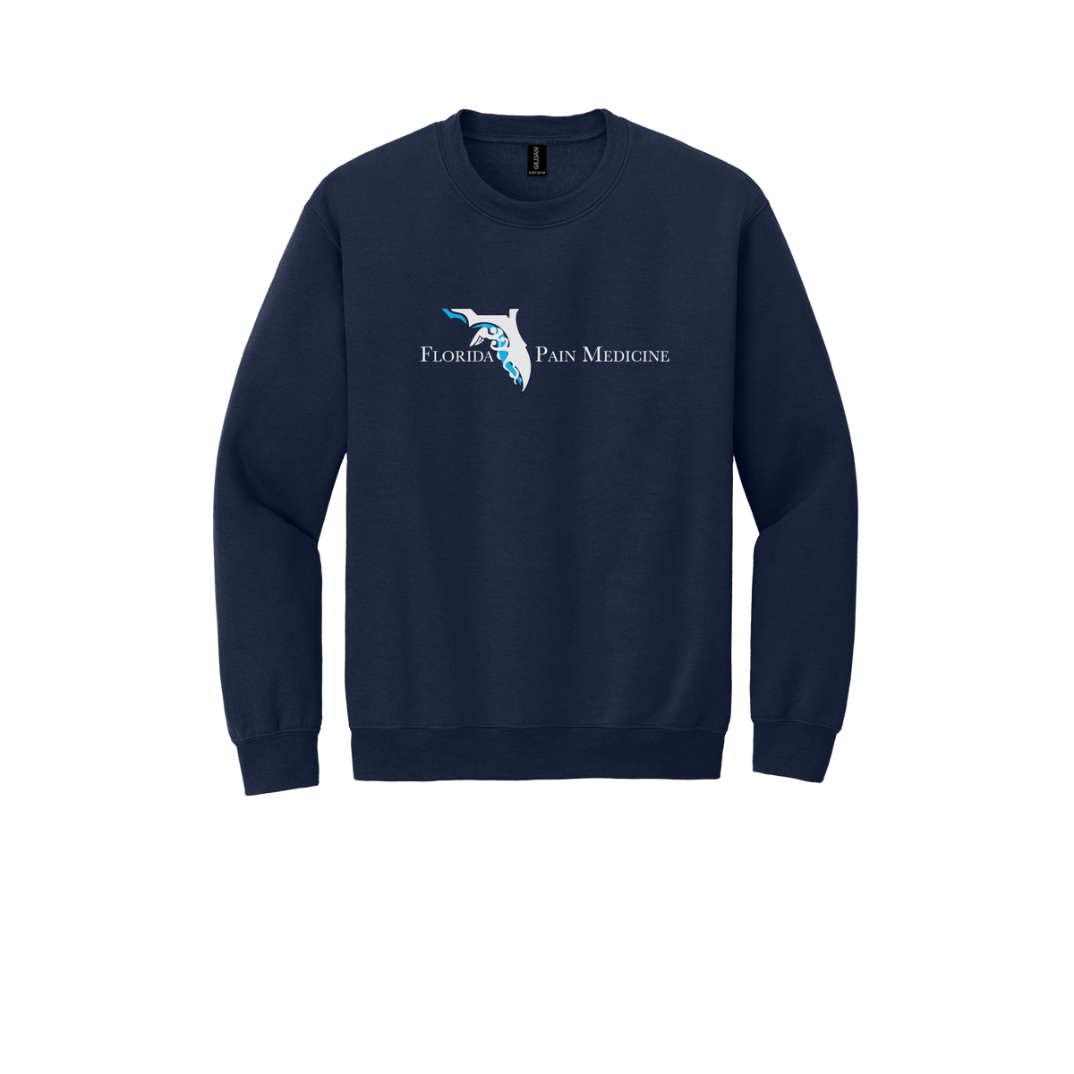 floridapainmedicine-clinic-comfort-crewneck-dtf-front-18000-navy-flat-front