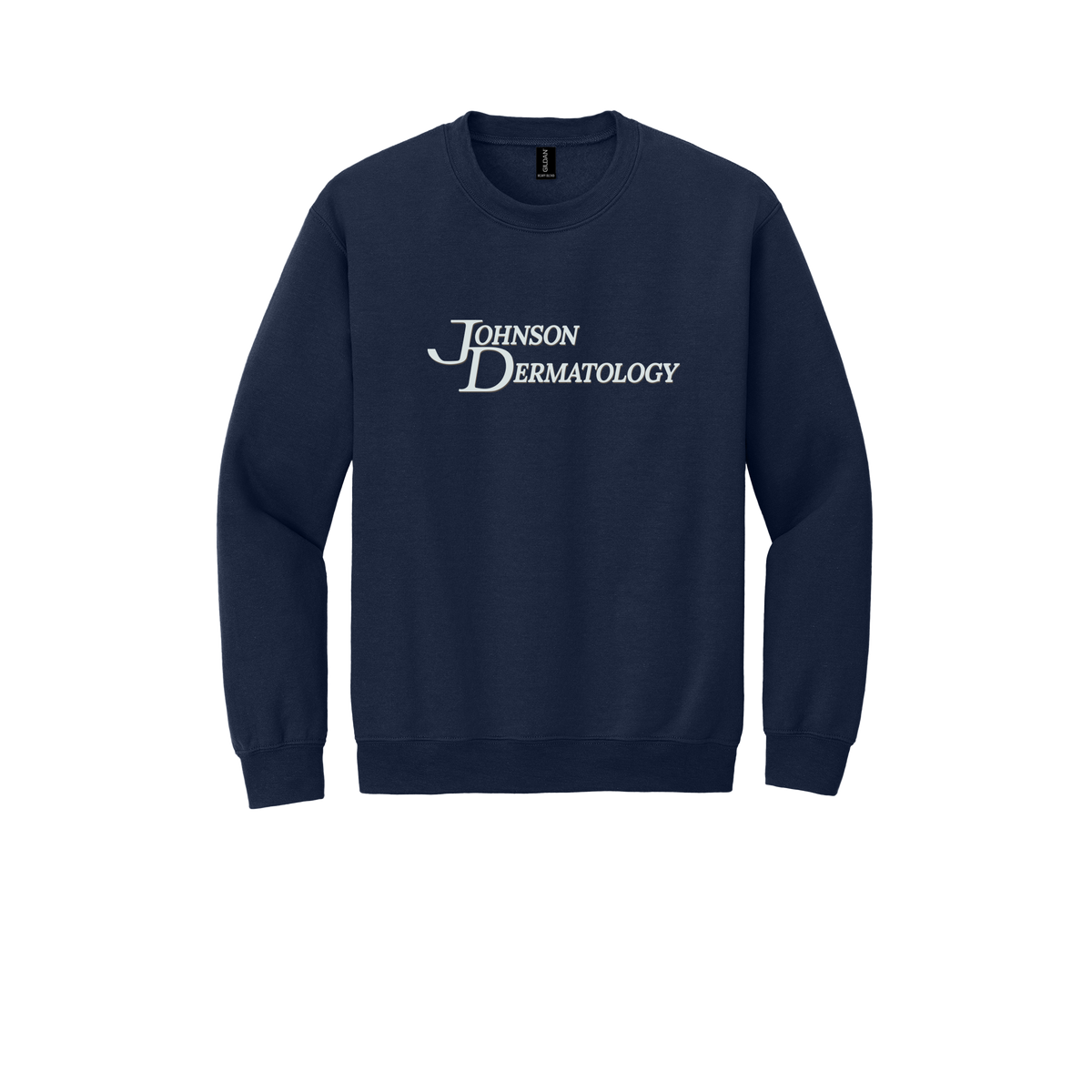 johnsondermatology-clinic-comfort-crewneck-dtf-front-18000-navy-flat-front