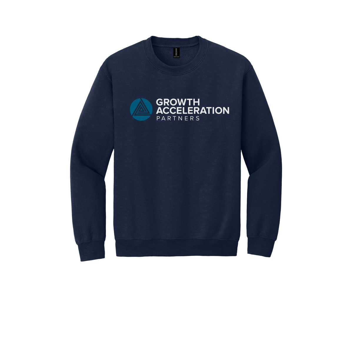 growthaccelerationpartners-comfort-crewneck-dtf-front-18000-navy-flat-front