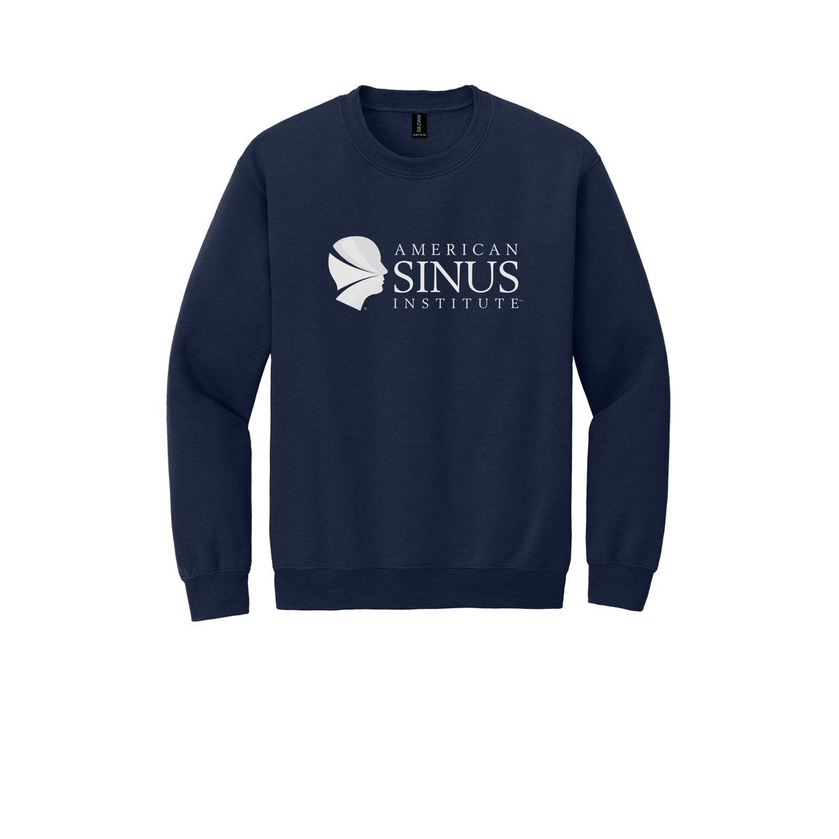 americansinus-clinic-comfort-crewneck-dtf-front-18000-navy-flat-front