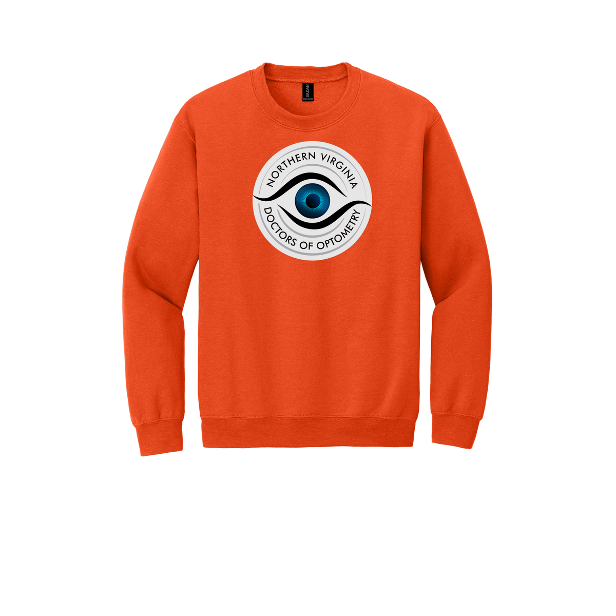 novaeyedocs-clinic-comfort-crewneck-dtf-front-18000-orange-flat-front