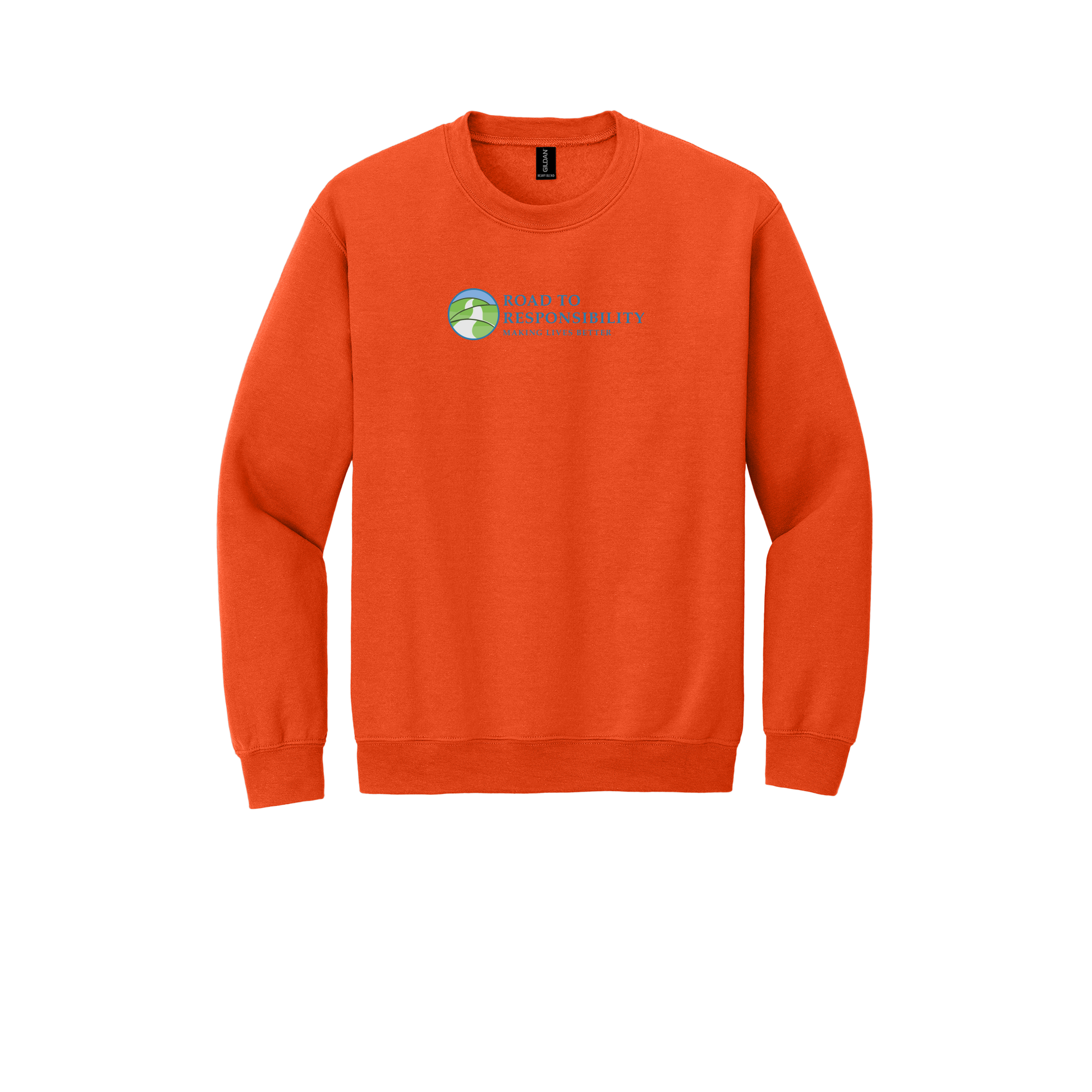 roadtoresponsibility-comfort-crewneck-dtf-front-18000-orange-flat-front