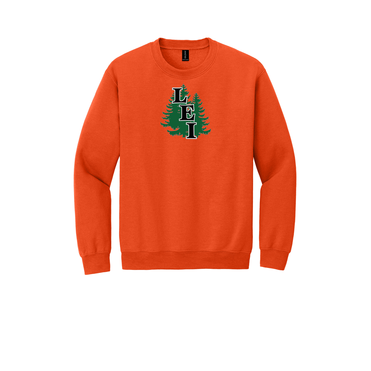 leisite-comfort-crewneck-dtf-front-18000-orange-flat-front