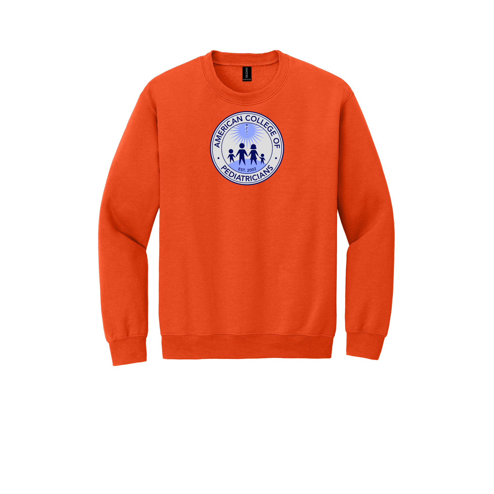 acpeds-clinic-comfort-crewneck-dtf-front-18000-orange-flat-front