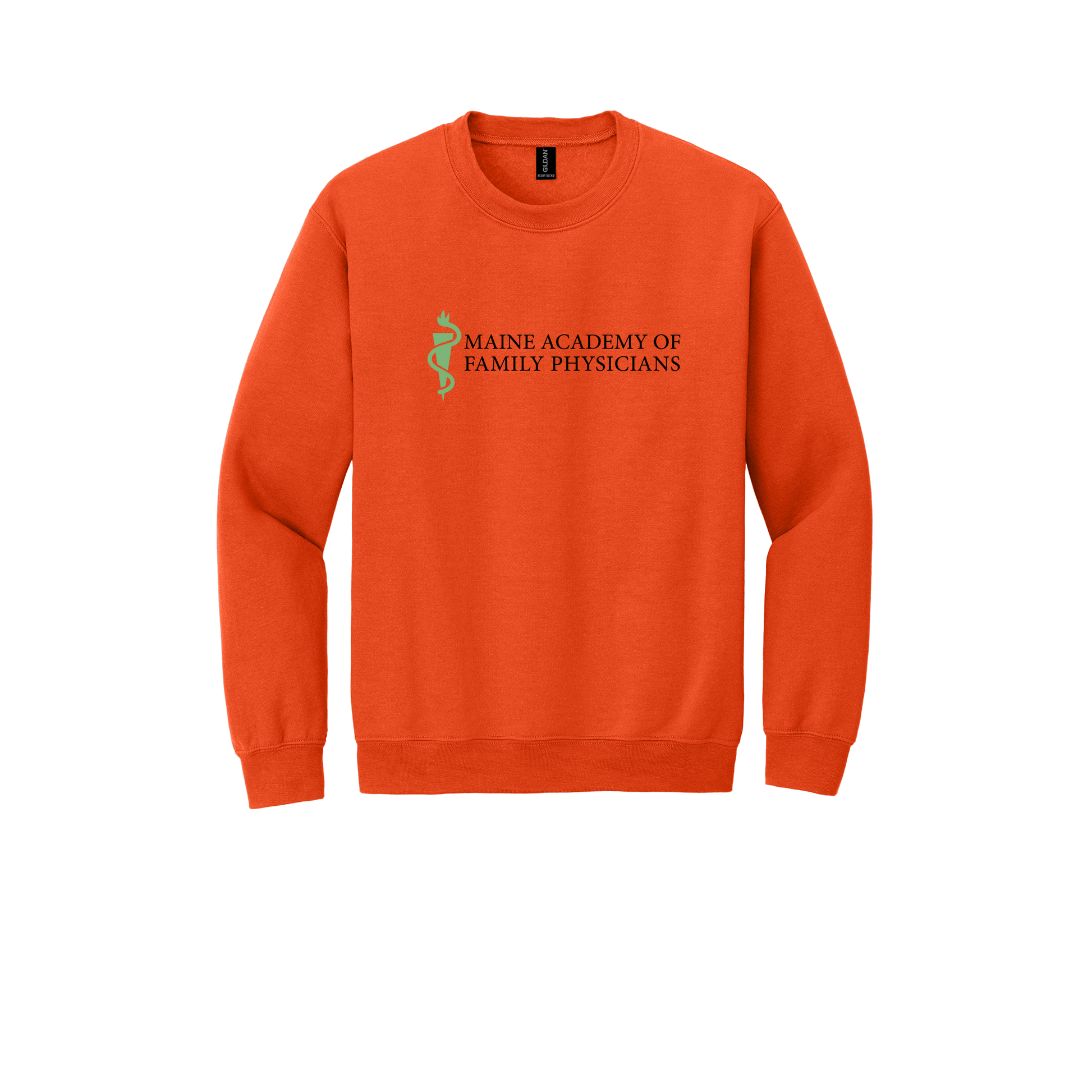 maineafp-clinic-comfort-crewneck-dtf-front-18000-orange-flat-front