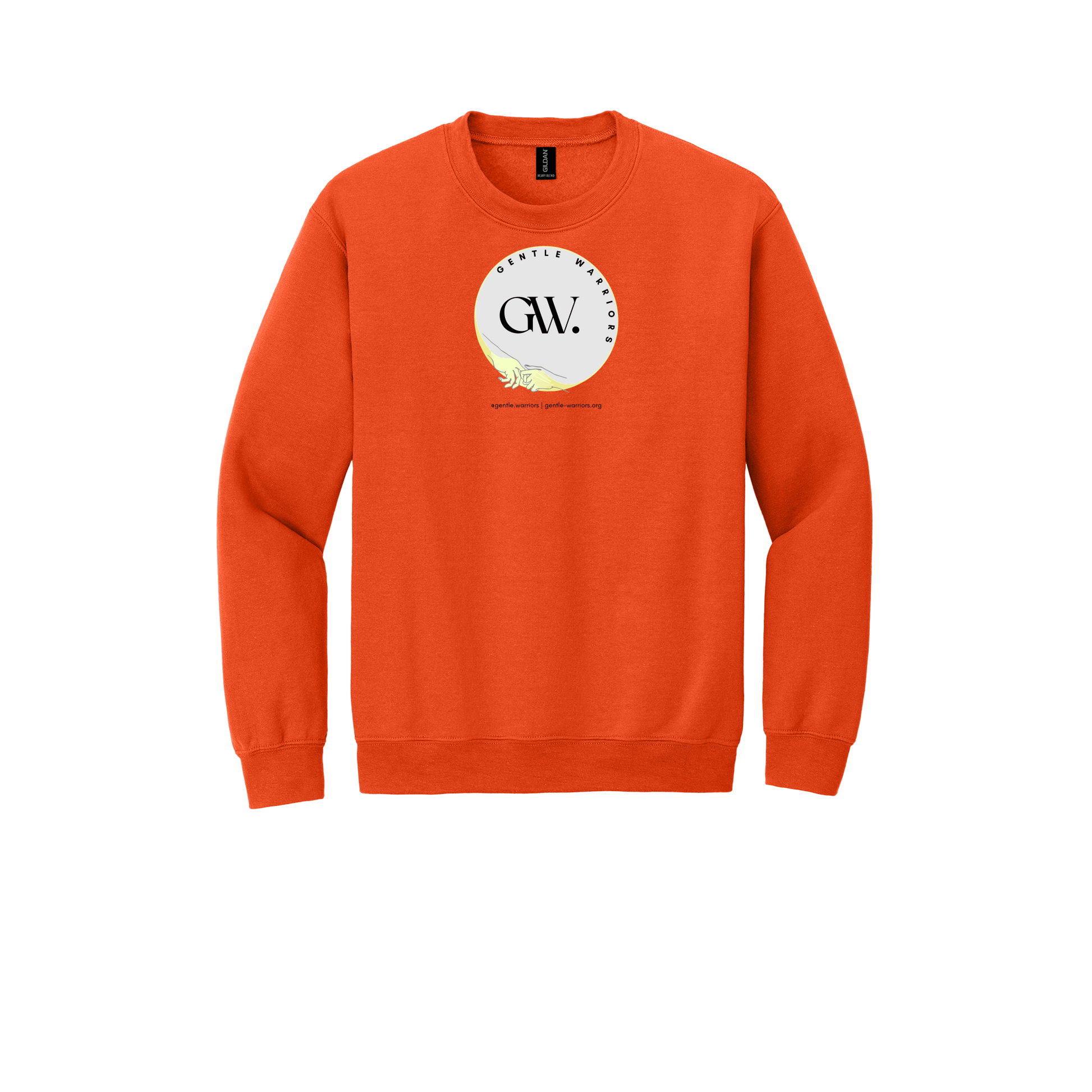 gentle-warriors-comfort-crewneck-dtf-front-18000-orange-flat-front