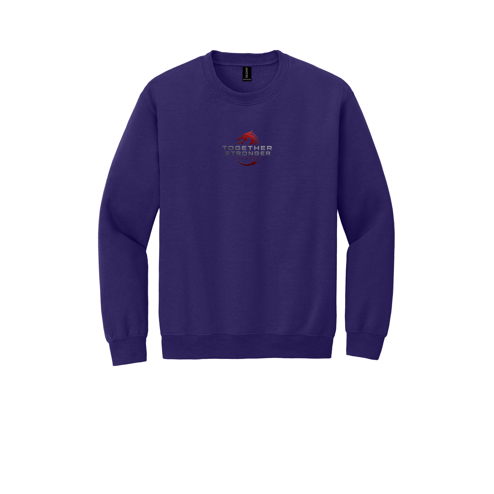 togetherstrongerfitness-comfort-crewneck-dtf-front-18000-purple-flat-front