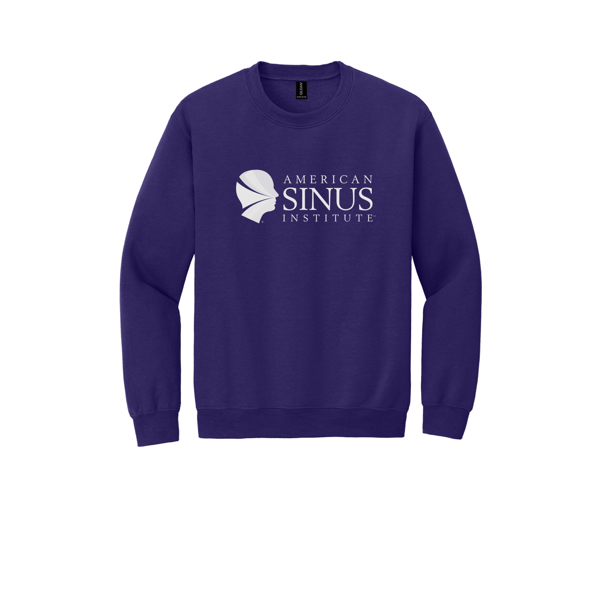 americansinus-clinic-comfort-crewneck-dtf-front-18000-purple-flat-front