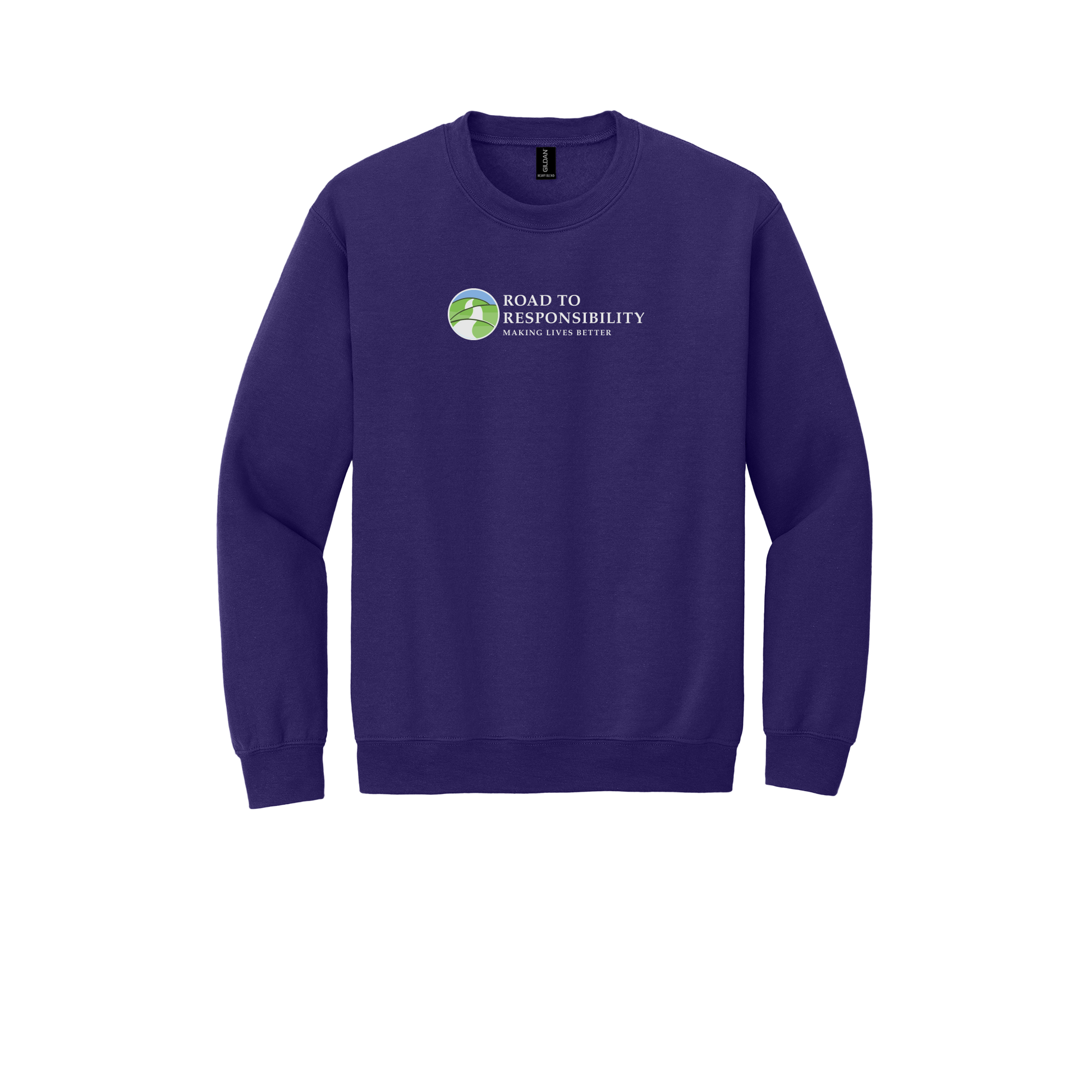 roadtoresponsibility-comfort-crewneck-dtf-front-18000-purple-flat-front