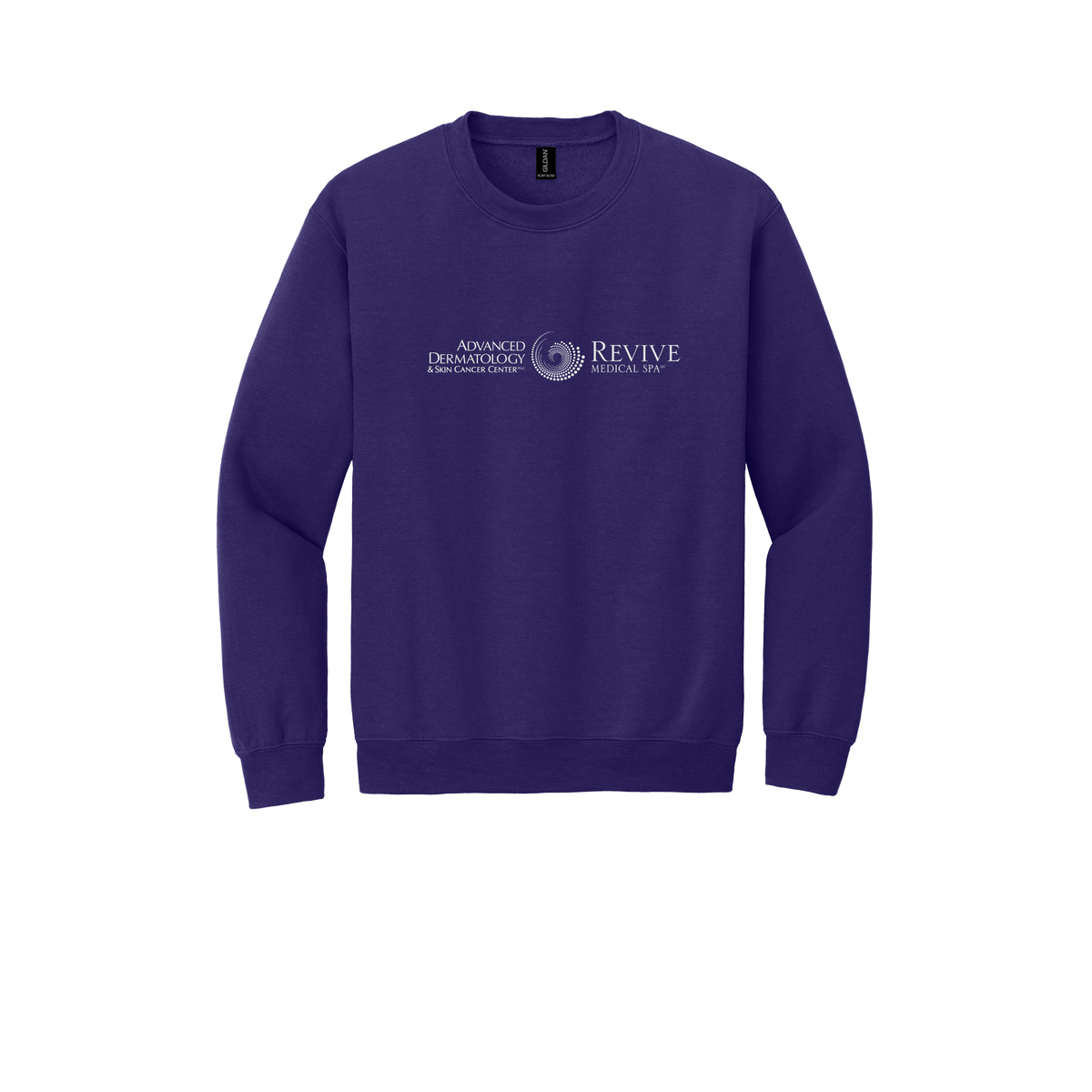 advancedskinmd-clinic-comfort-crewneck-dtf-front-18000-purple-flat-front