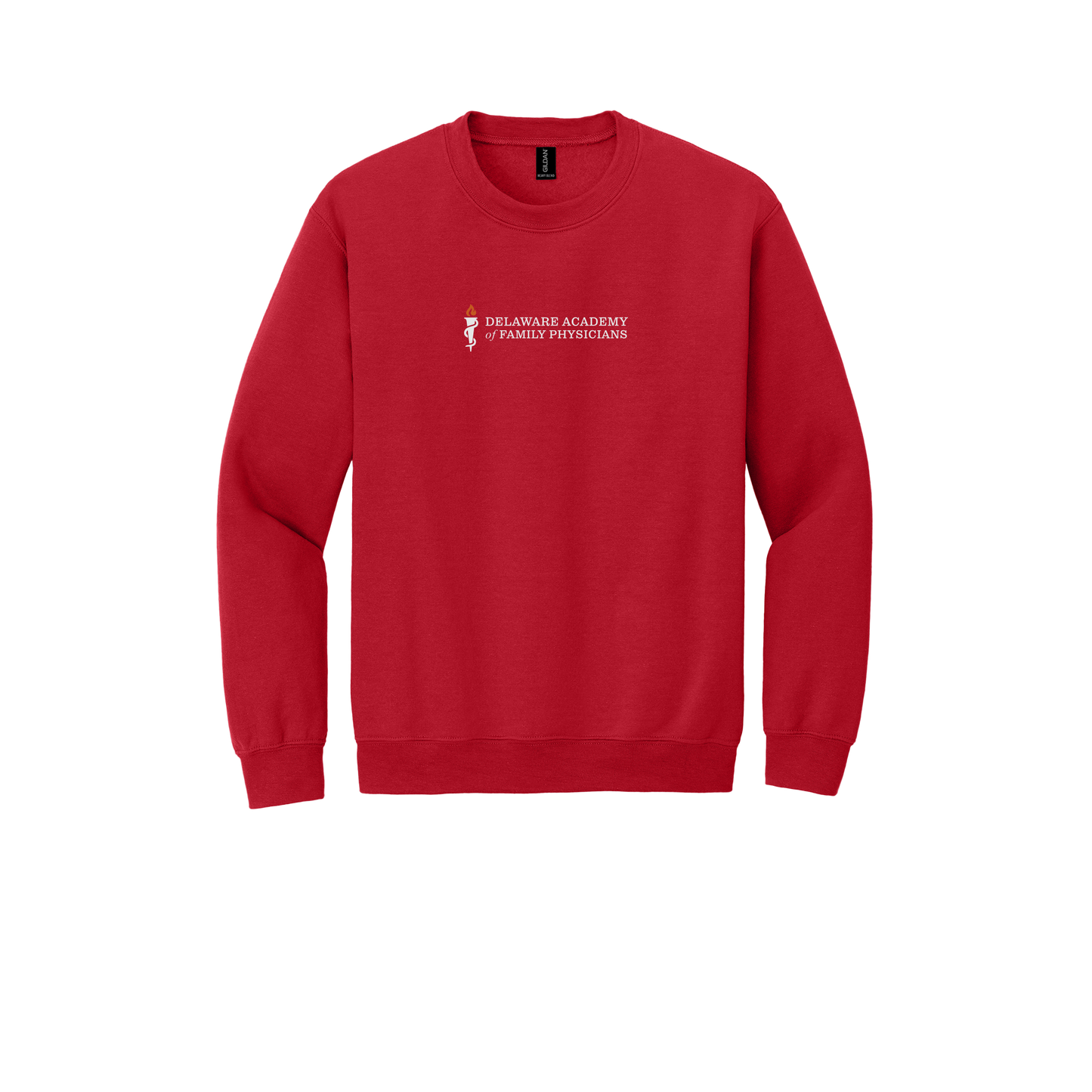 delfamdoc-clinic-comfort-crewneck-dtf-front-18000-red-flat-front