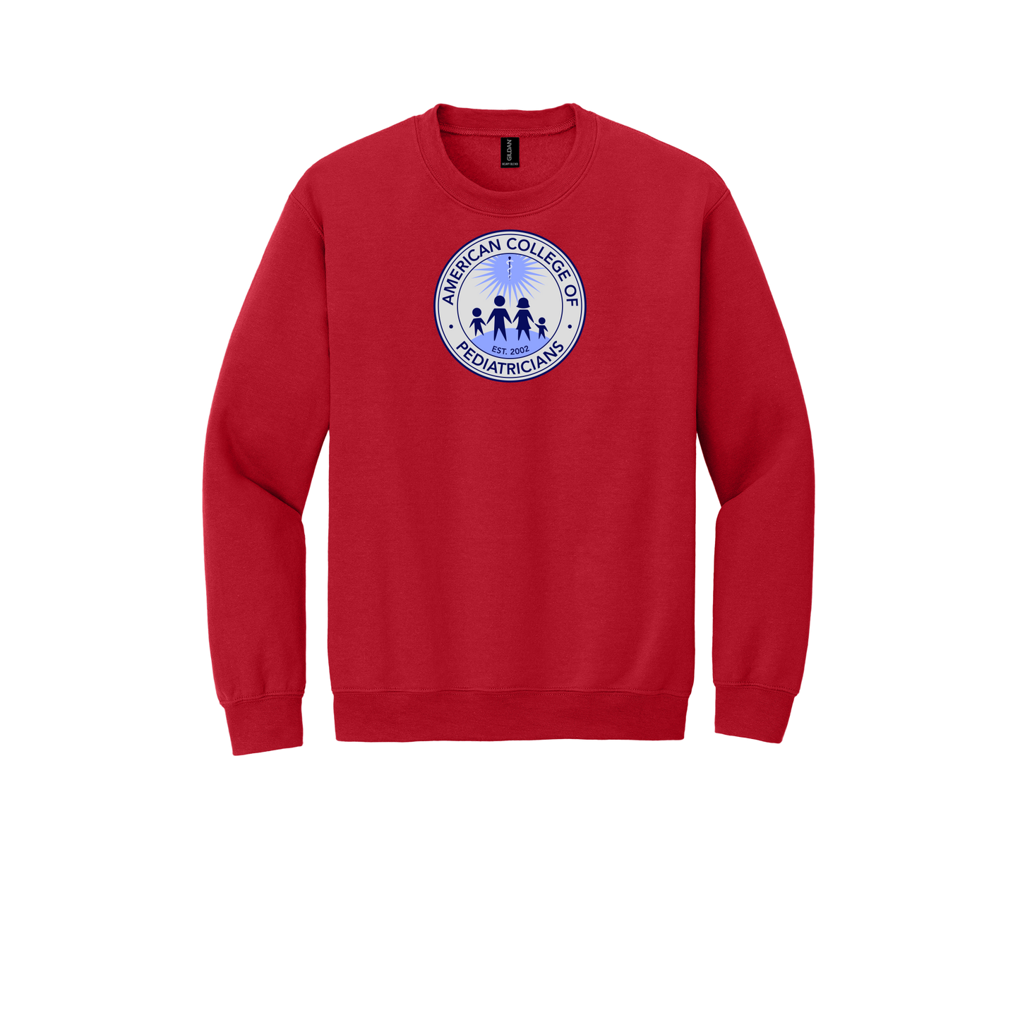 acpeds-clinic-comfort-crewneck-dtf-front-18000-red-flat-front