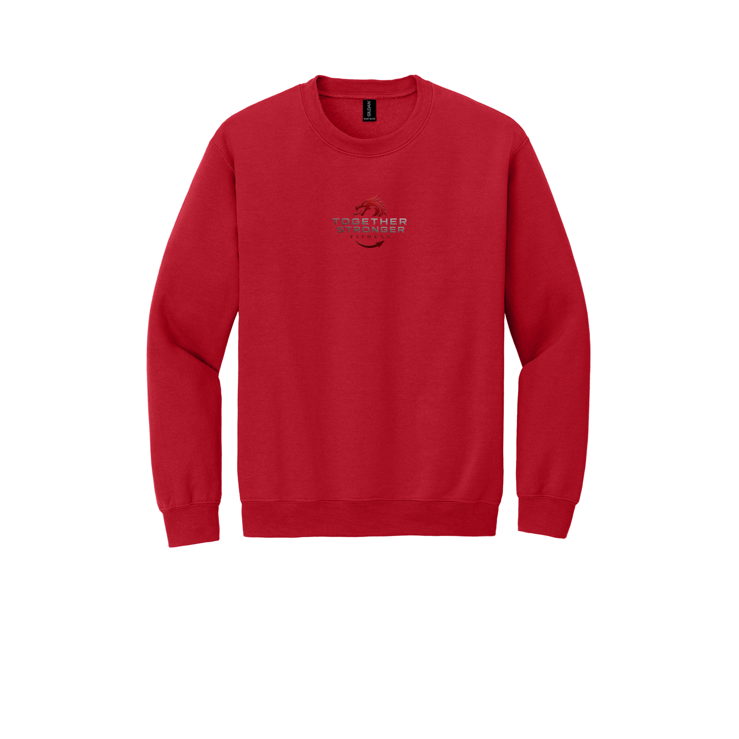 togetherstrongerfitness-comfort-crewneck-dtf-front-18000-red-flat-front