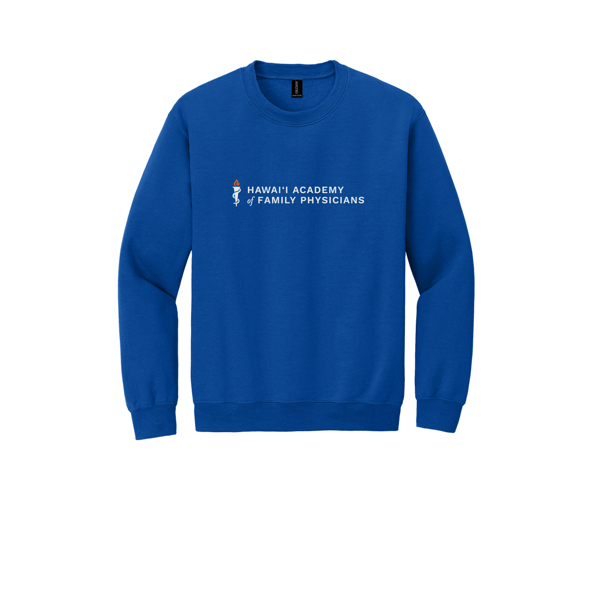 hafp-clinic-comfort-crewneck-dtf-front-18000-royal-flat-front
