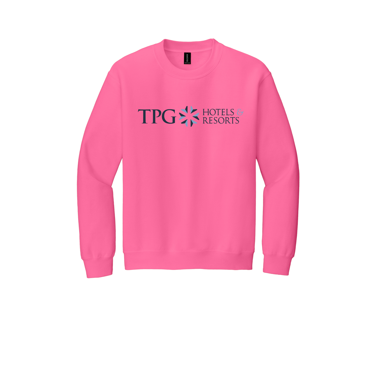 tpghotelsandresorts-comfort-crewneck-dtf-front-18000-safetypink-flat-front