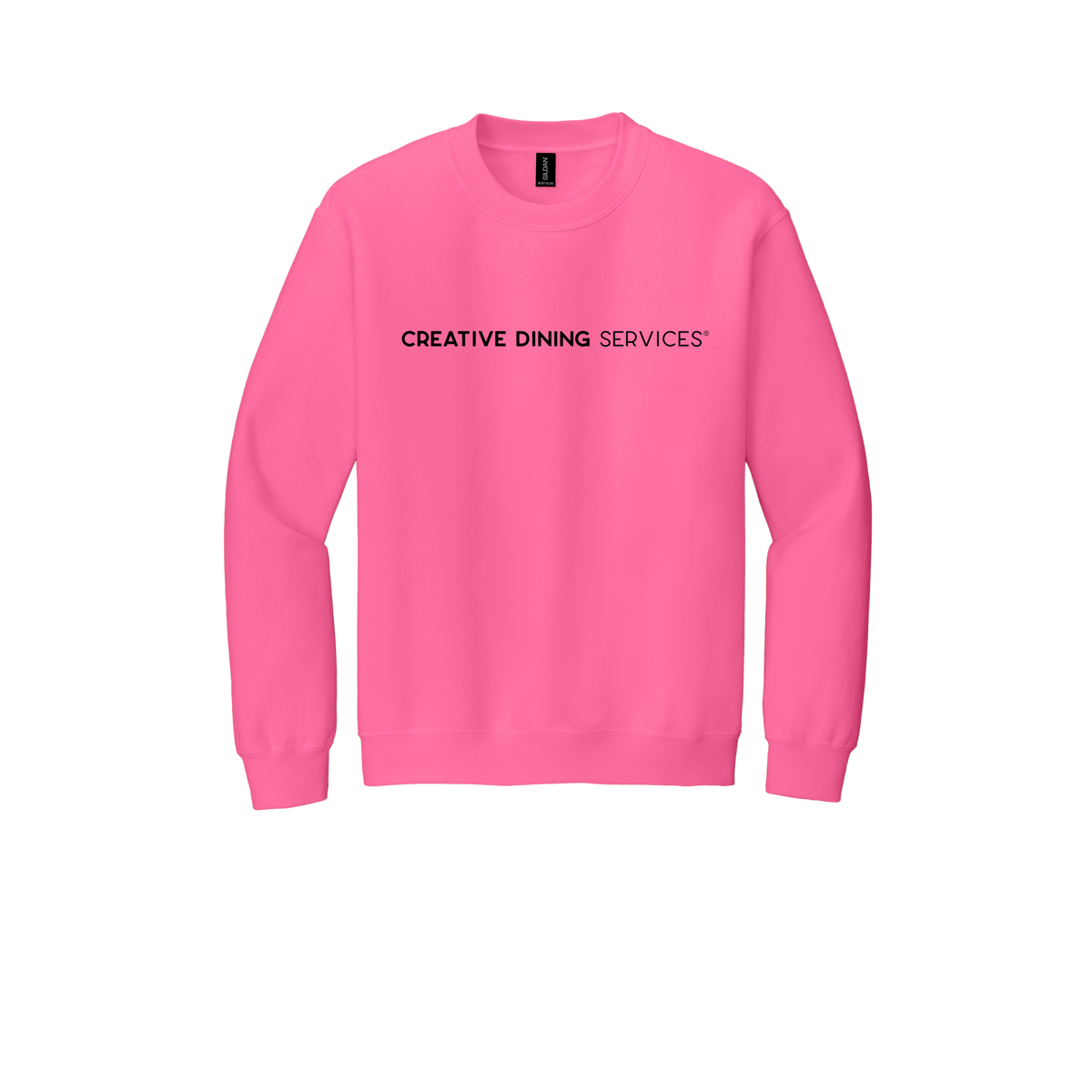 creativedining-comfort-crewneck-dtf-front-18000-safetypink-flat-front