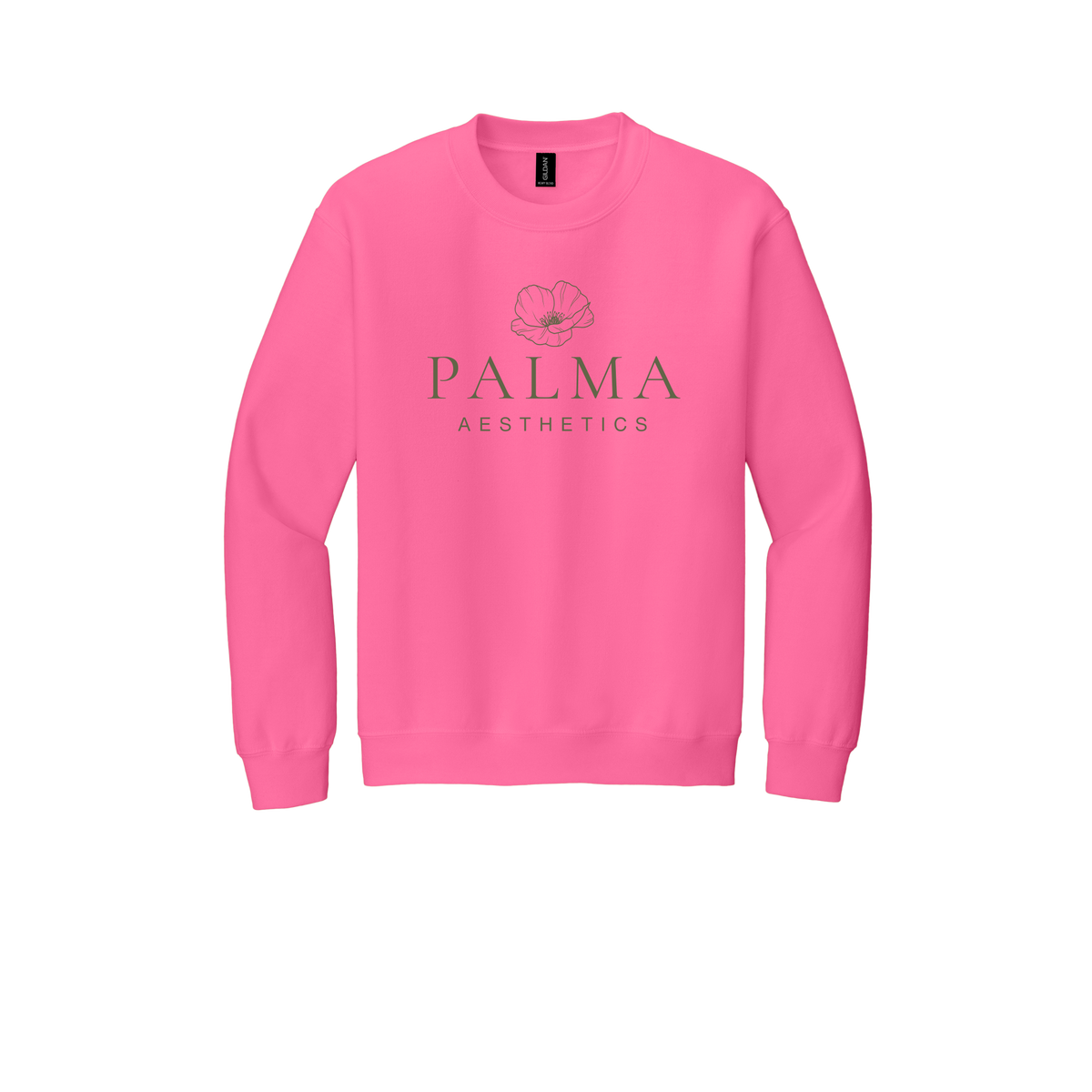 palmaaesthetics-clinic-comfort-crewneck-dtf-front-18000-safetypink-flat-front