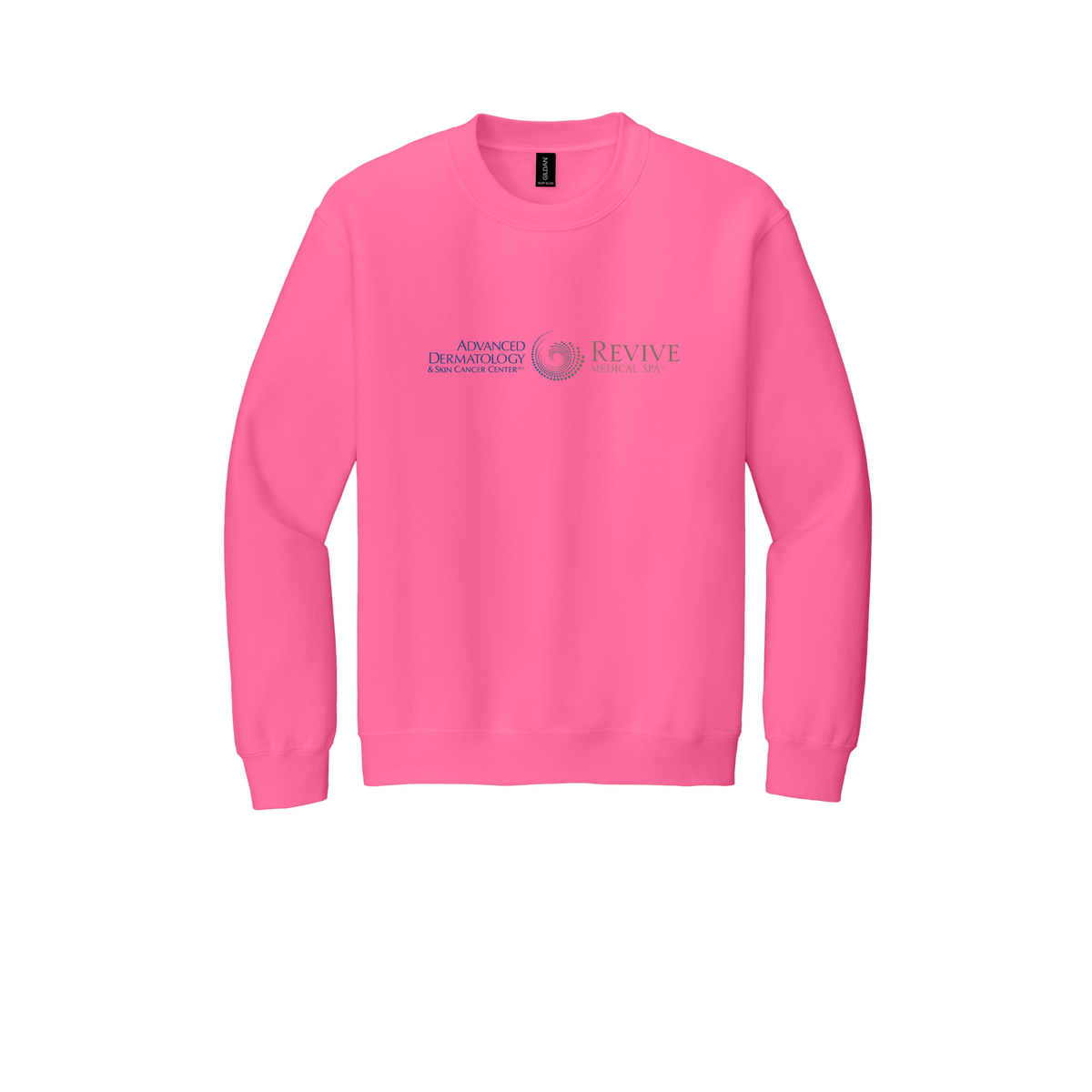 advancedskinmd-clinic-comfort-crewneck-dtf-front-18000-safetypink-flat-front