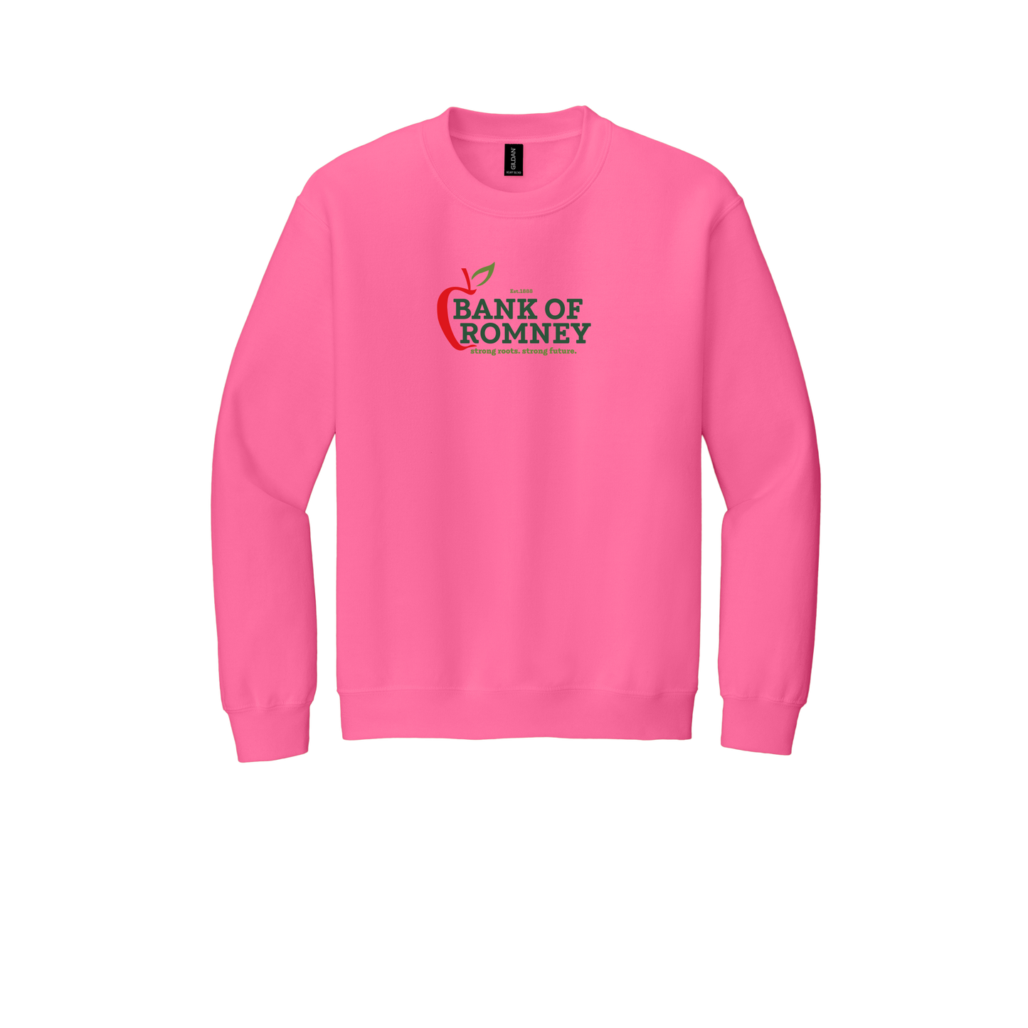 bankofromney-comfort-crewneck-dtf-front-18000-safetypink-flat-front