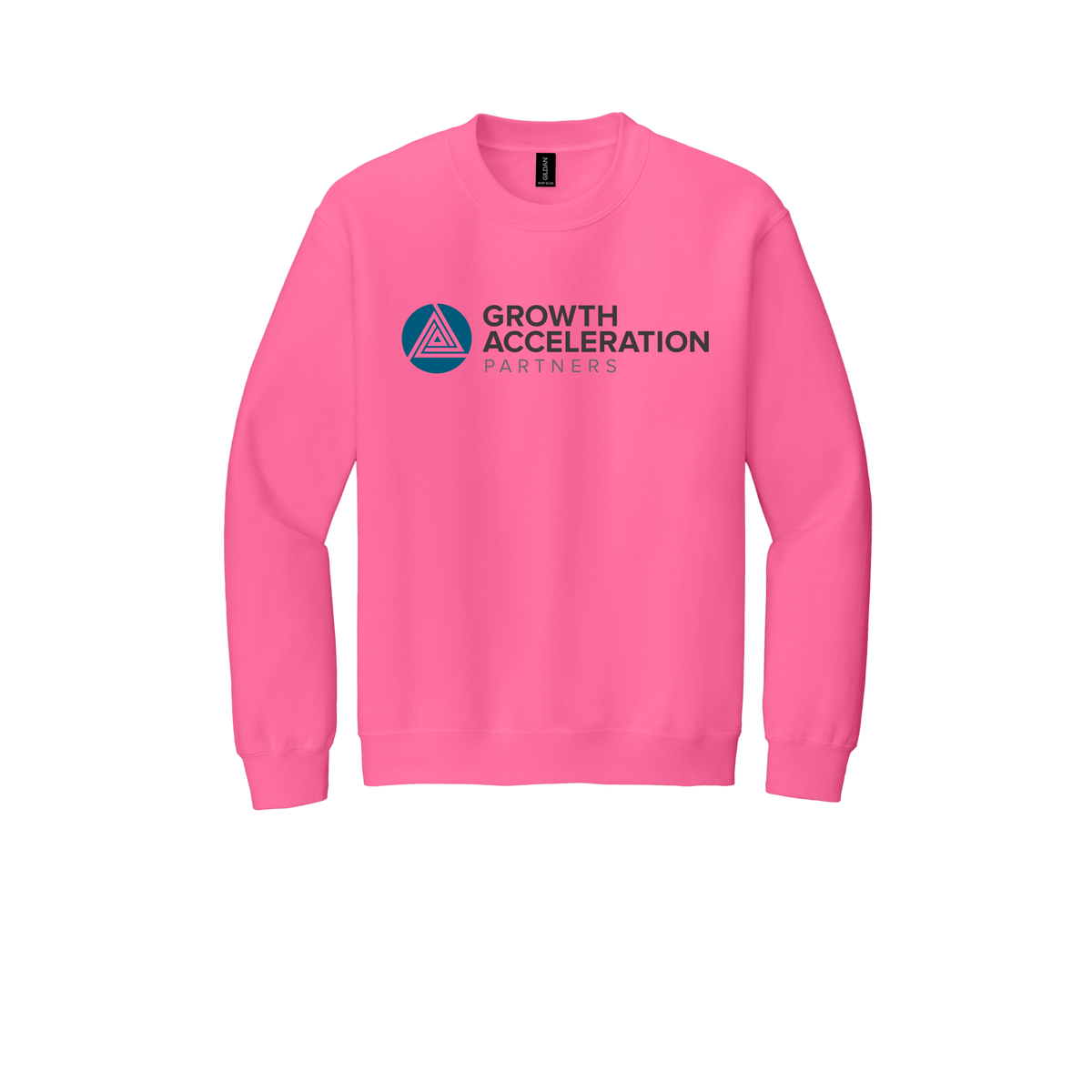 growthaccelerationpartners-comfort-crewneck-dtf-front-18000-safetypink-flat-front