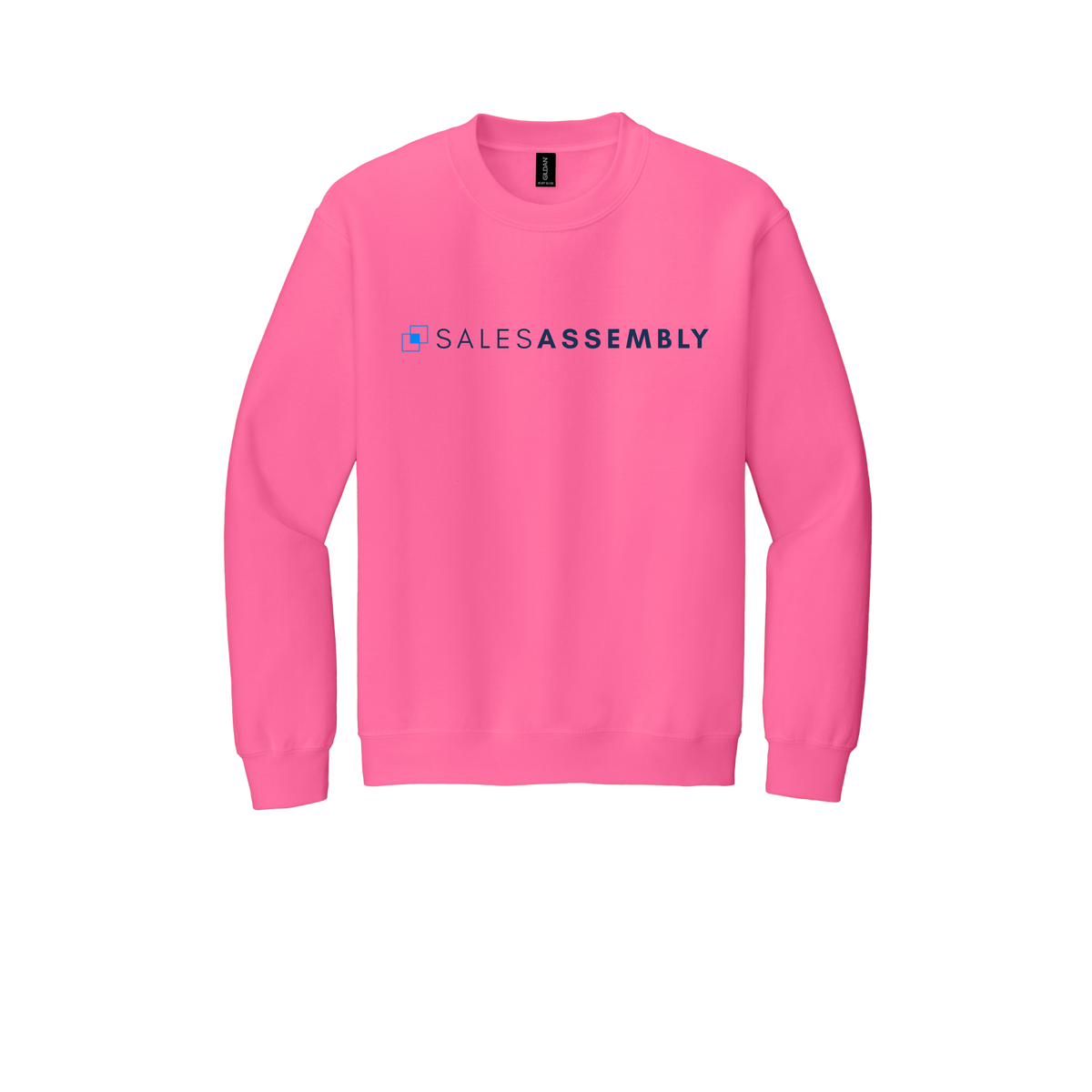salesassembly-comfort-crewneck-dtf-front-18000-safetypink-flat-front