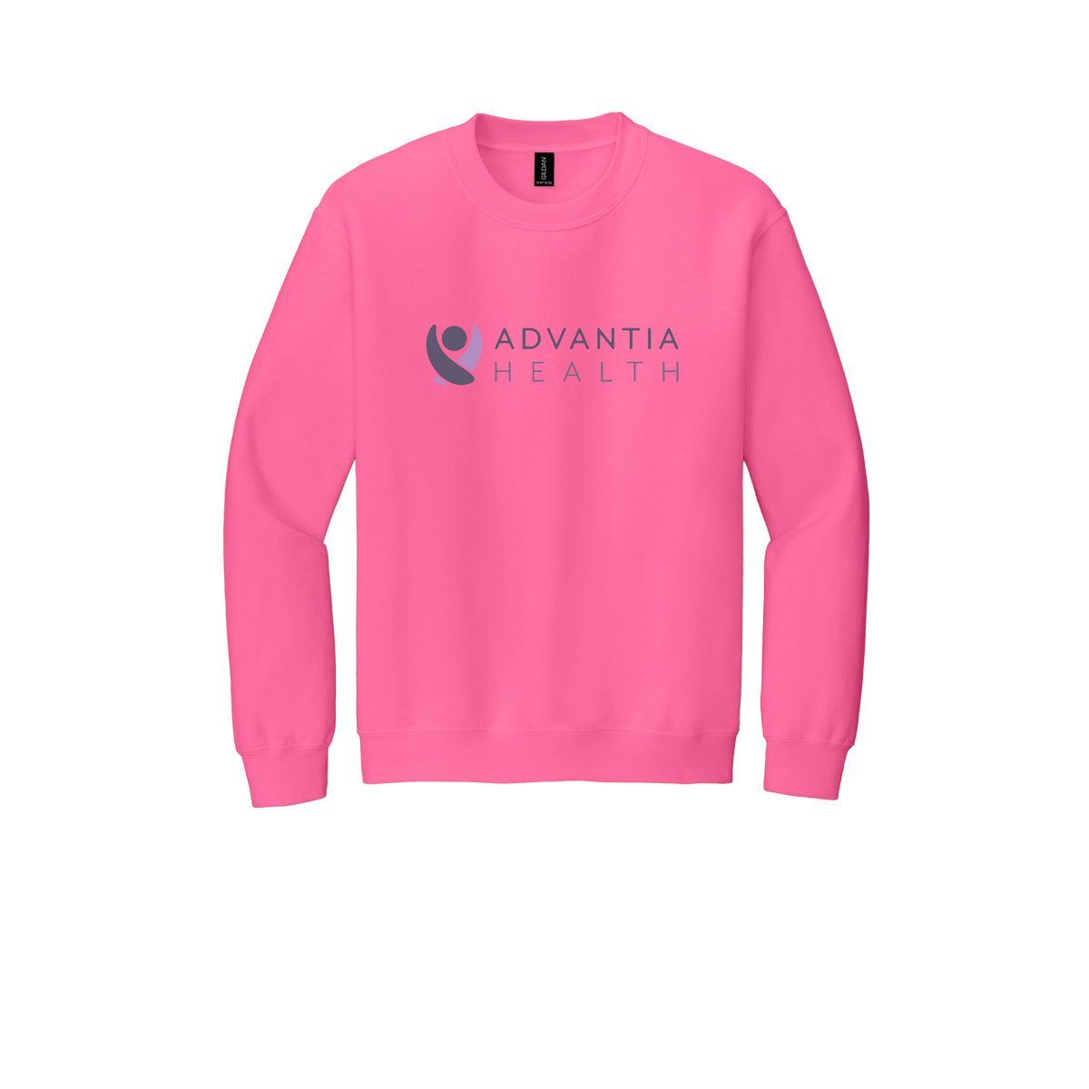 advantiahealth-clinic-comfort-crewneck-dtf-front-18000-safetypink-flat-front