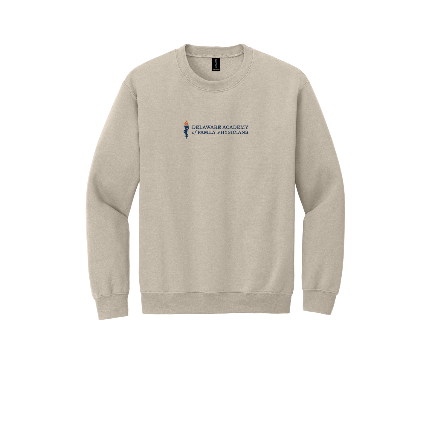 delfamdoc-clinic-comfort-crewneck-dtf-front-18000-sand-flat-front