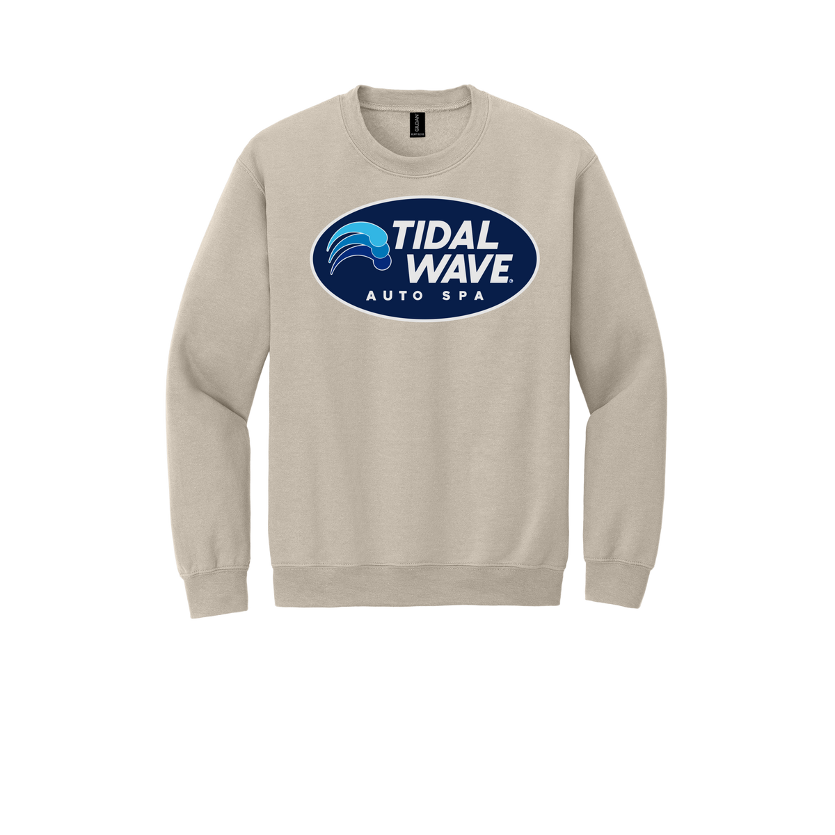tidalwaveautospa-comfort-crewneck-dtf-front-18000-sand-flat-front