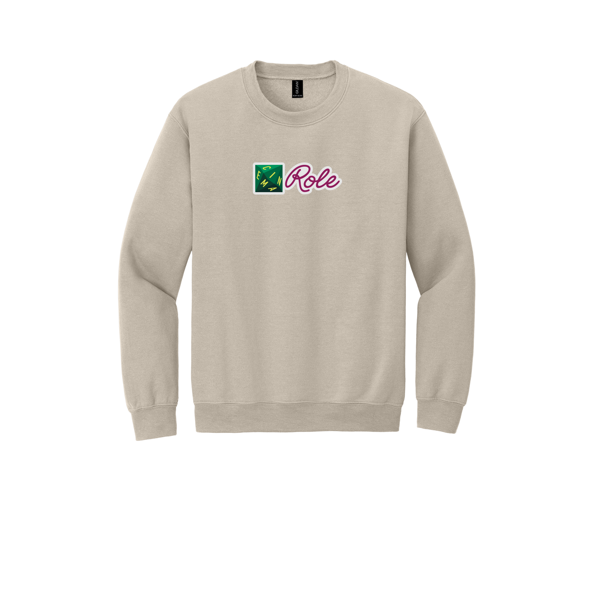 cinemarole-comfort-crewneck-dtf-front-18000-sand-flat-front