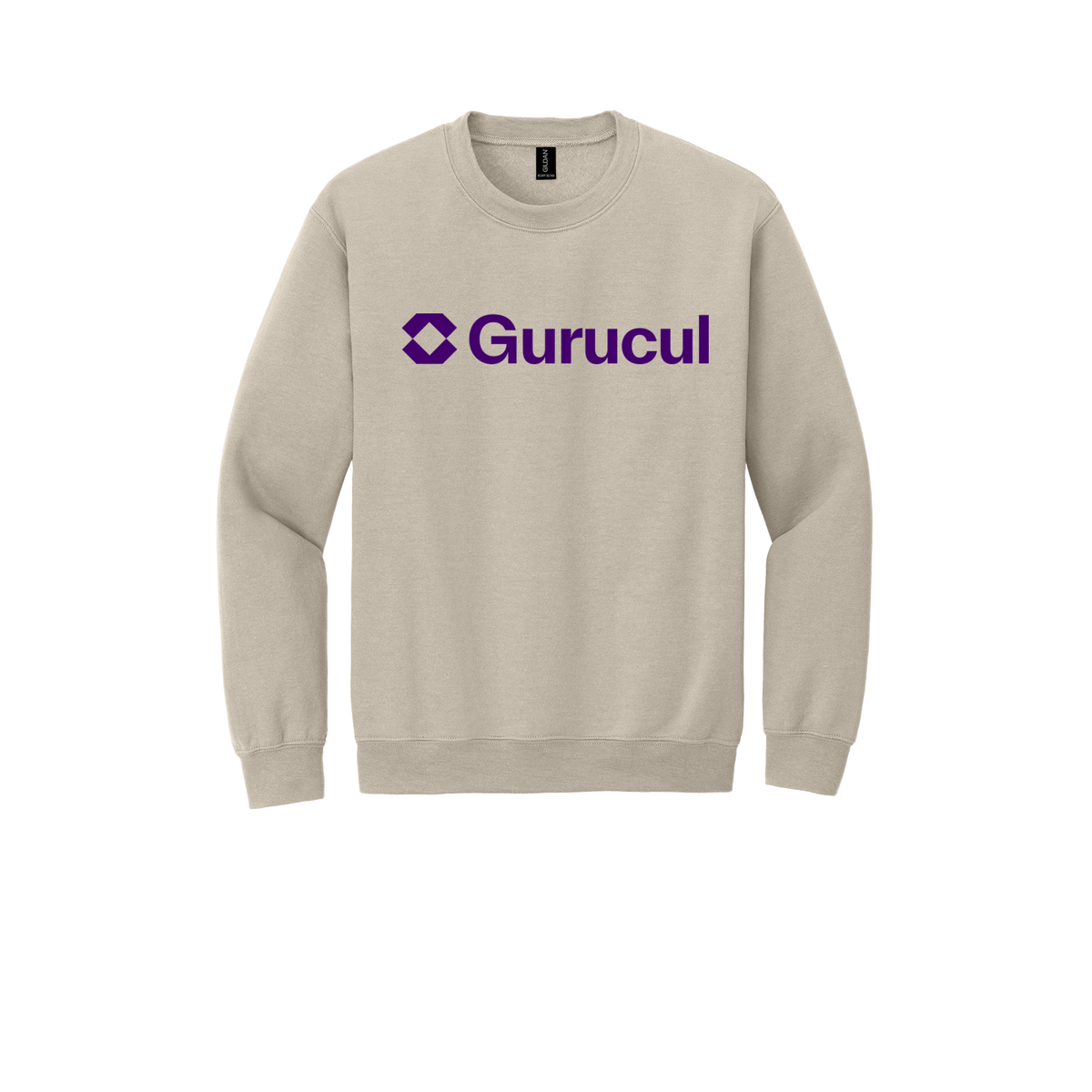 gurucul-comfort-crewneck-dtf-front-18000-sand-flat-front