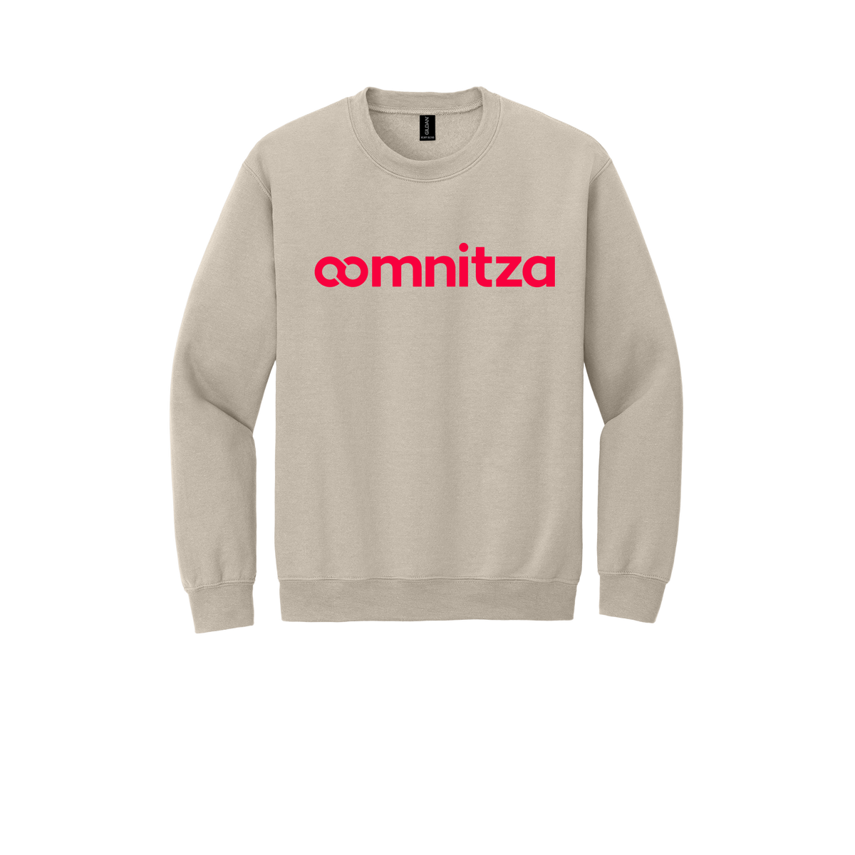 oomnitza-comfort-crewneck-dtf-front-18000-sand-flat-front