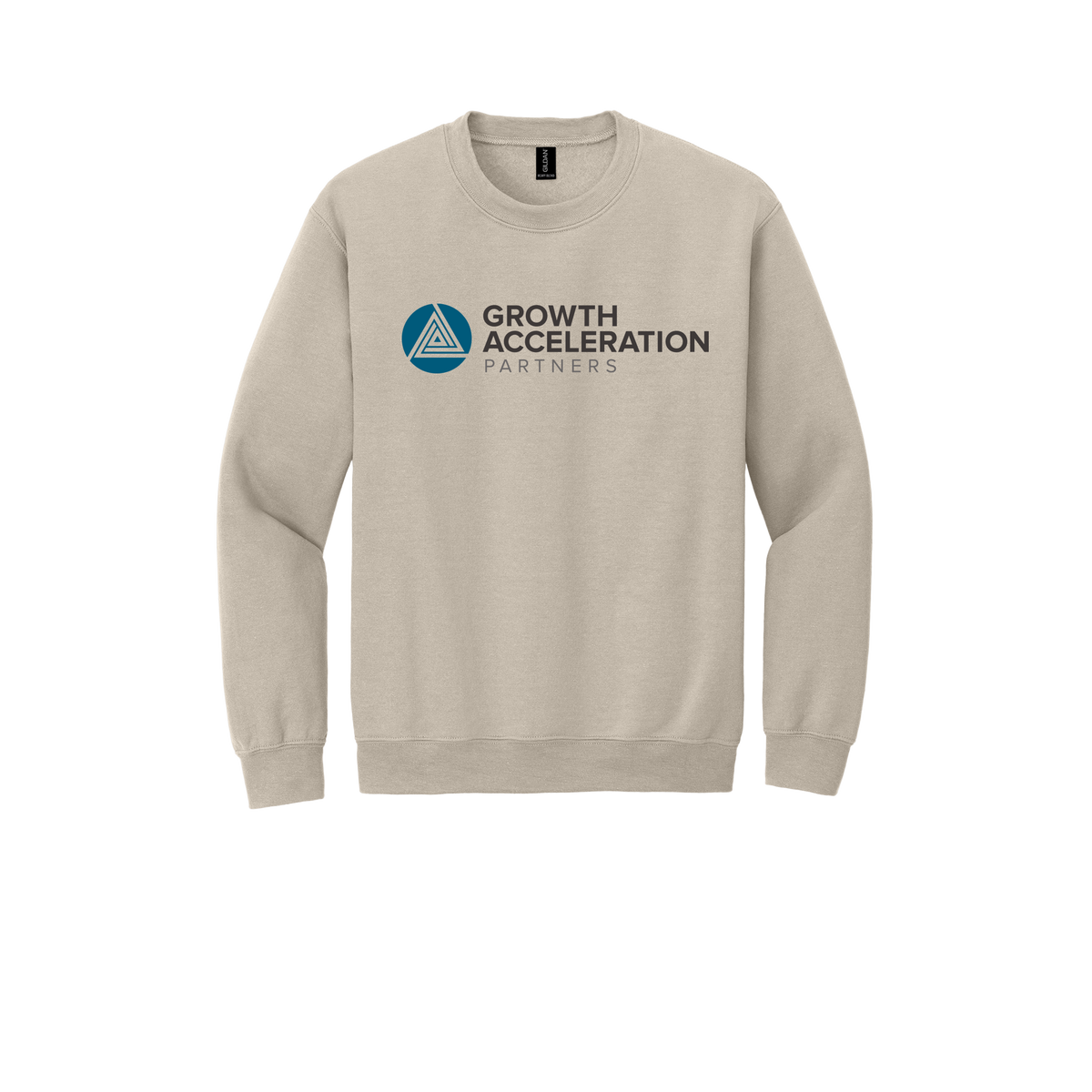 growthaccelerationpartners-comfort-crewneck-dtf-front-18000-sand-flat-front