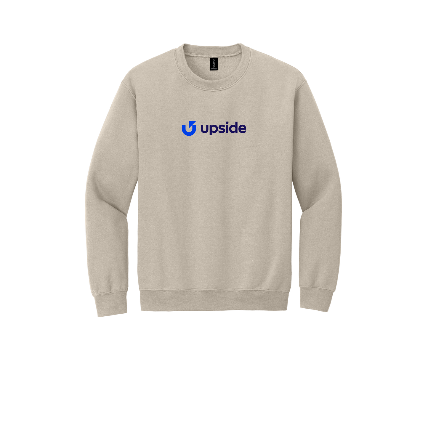upside-comfort-crewneck-dtf-front-18000-sand-flat-front