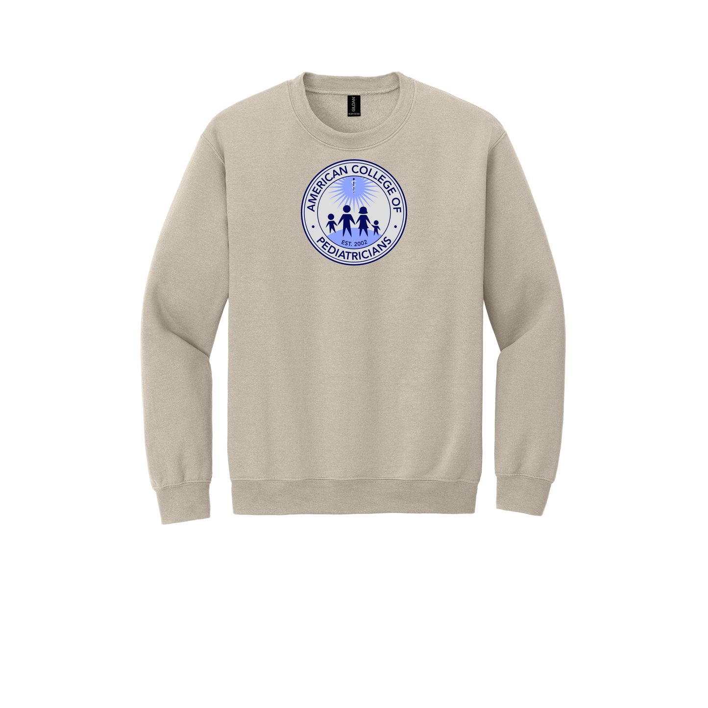 acpeds-clinic-comfort-crewneck-dtf-front-18000-sand-flat-front