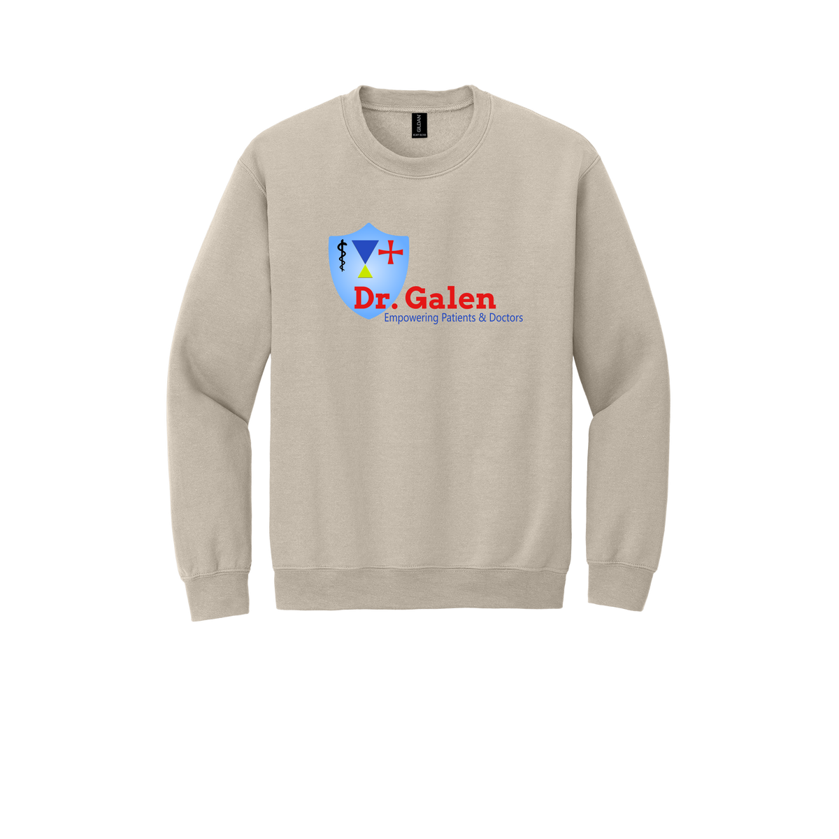 drgalen-clinic-comfort-crewneck-dtf-front-18000-sand-flat-front