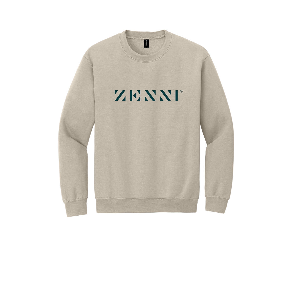 zennioptical-clinic-comfort-crewneck-dtf-front-18000-sand-flat-front