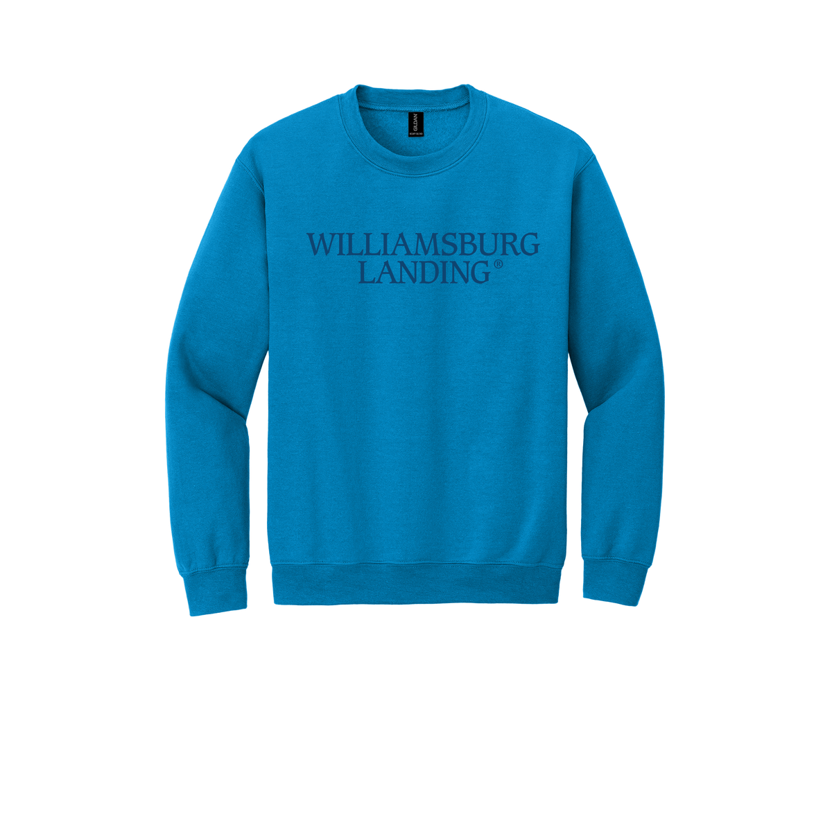 williamsburglanding-comfort-crewneck-dtf-front-18000-sapphire-flat-front